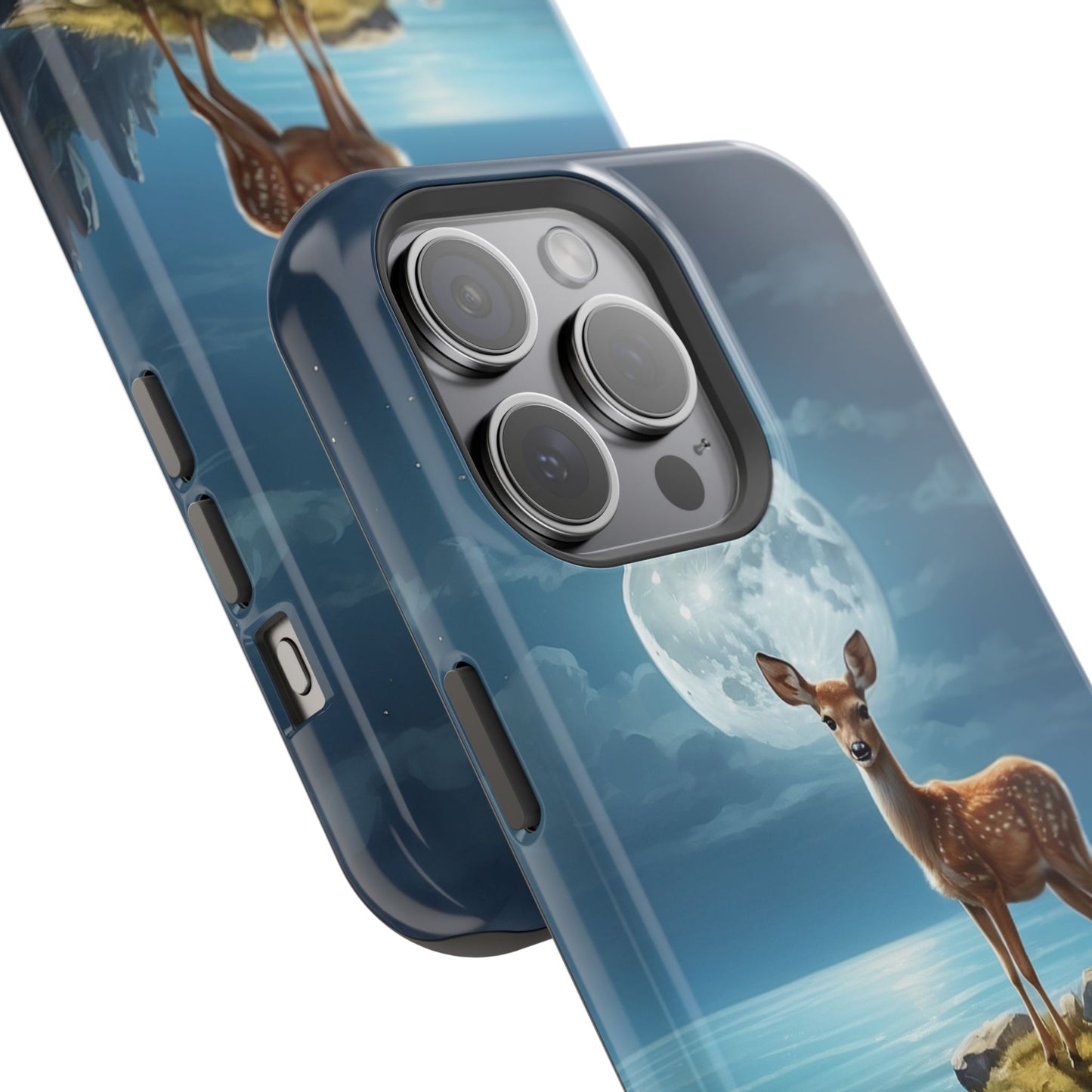 Enchanted Fawn Under the Moonlit Sky MagSafe iPhone Case