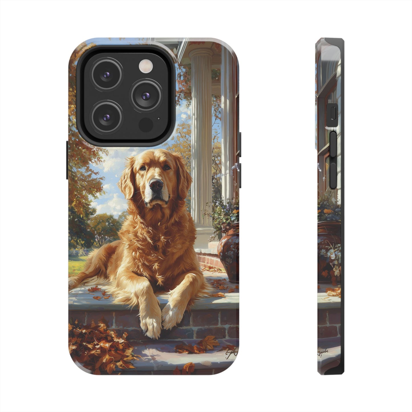 Golden Retriever Autumn Serenity - iPhone Series Case