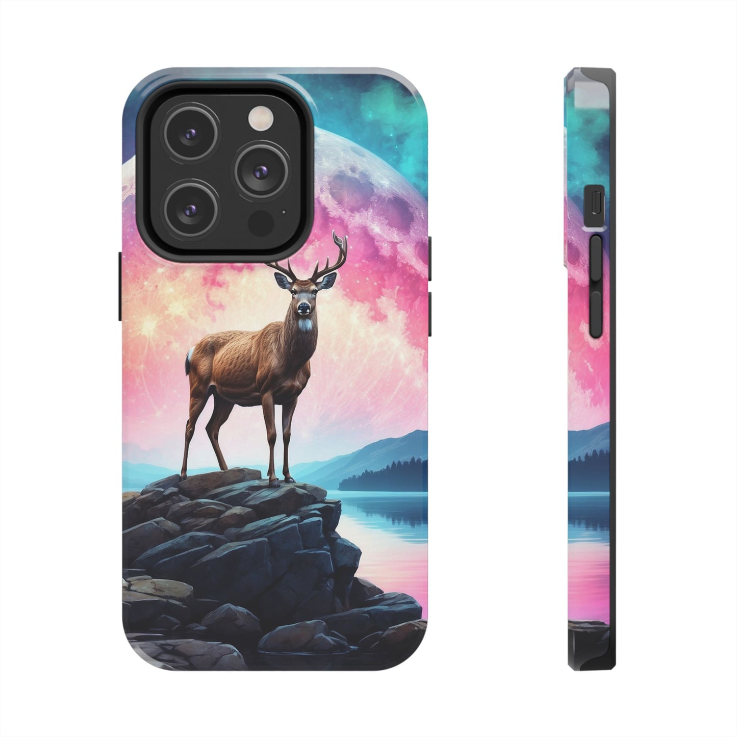 Stag in Moonlit Glow iPhone Case
