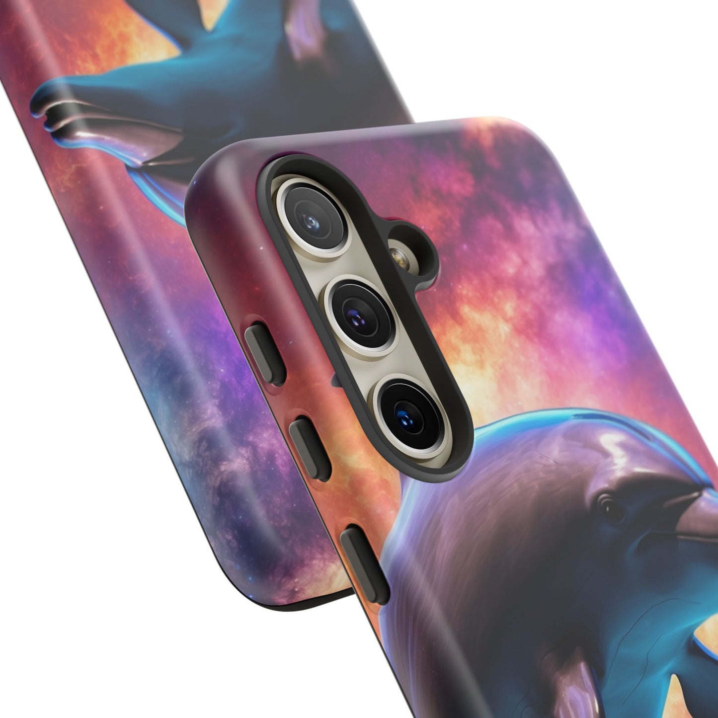 Cosmic Dolphin Galaxy Art - Samsung Galaxy Case