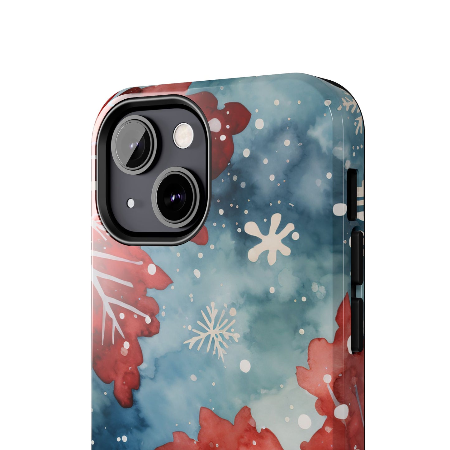 Crimson Snowflake Charm – iPhone Case Details: