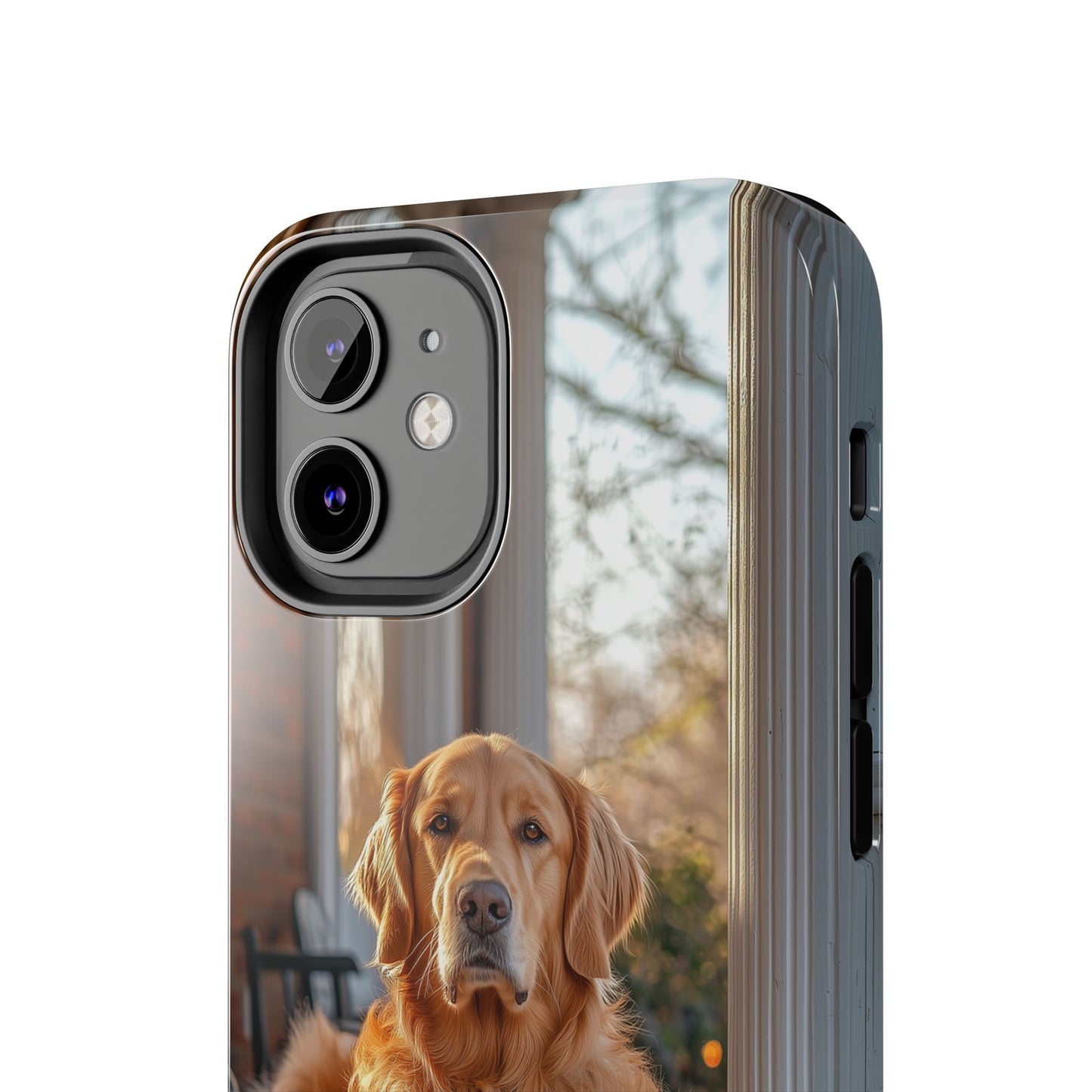 Golden Retriever on Porch - iPhone Series Case