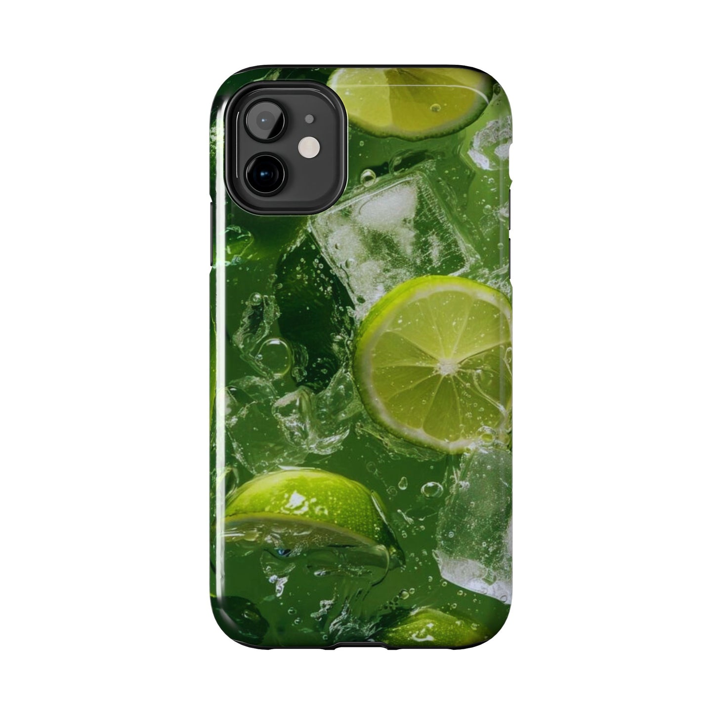 Refreshing Lime Splash iPhone Case – Tough Protection, Vivid Dual - Layer Design - BOGO Cases