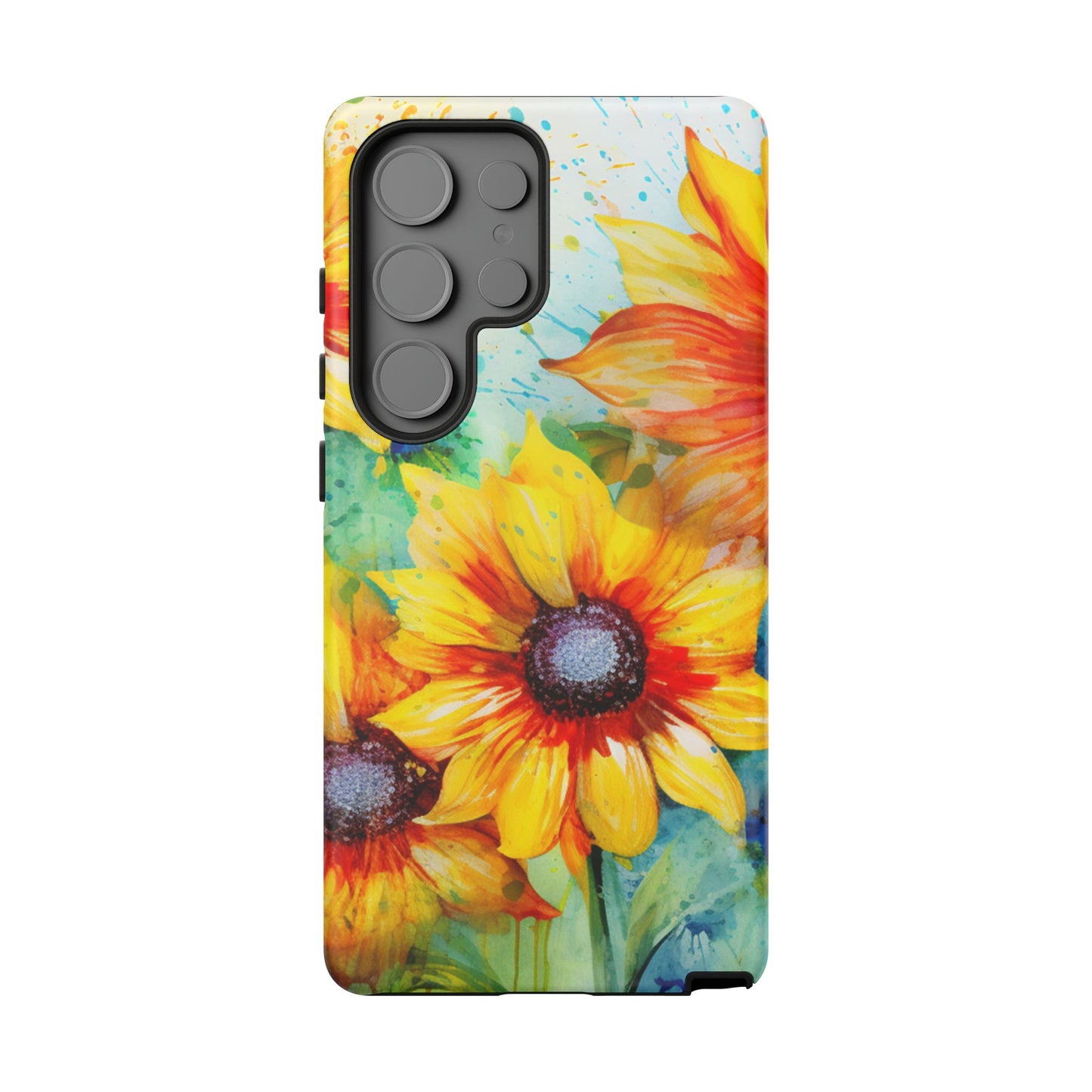 Watercolor Sunflower Splash - Samsung Galaxy Series Case