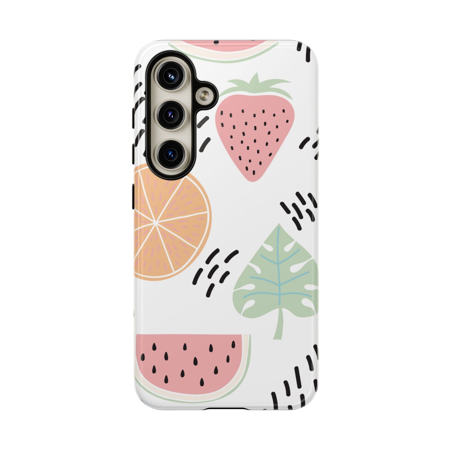 Tropical Fruit Fiesta Tough Samsung Galaxy  Case – Fun Watermelon, Pineapple, and Citrus Design