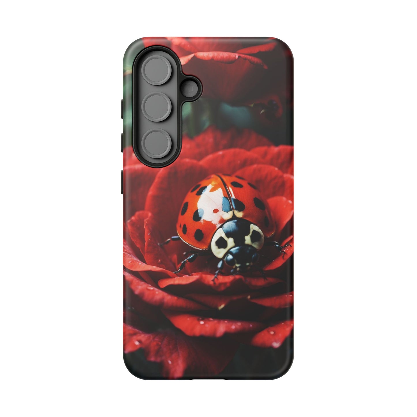 Elegant Rose & Ladybug Charm - Samsung Galaxy Case