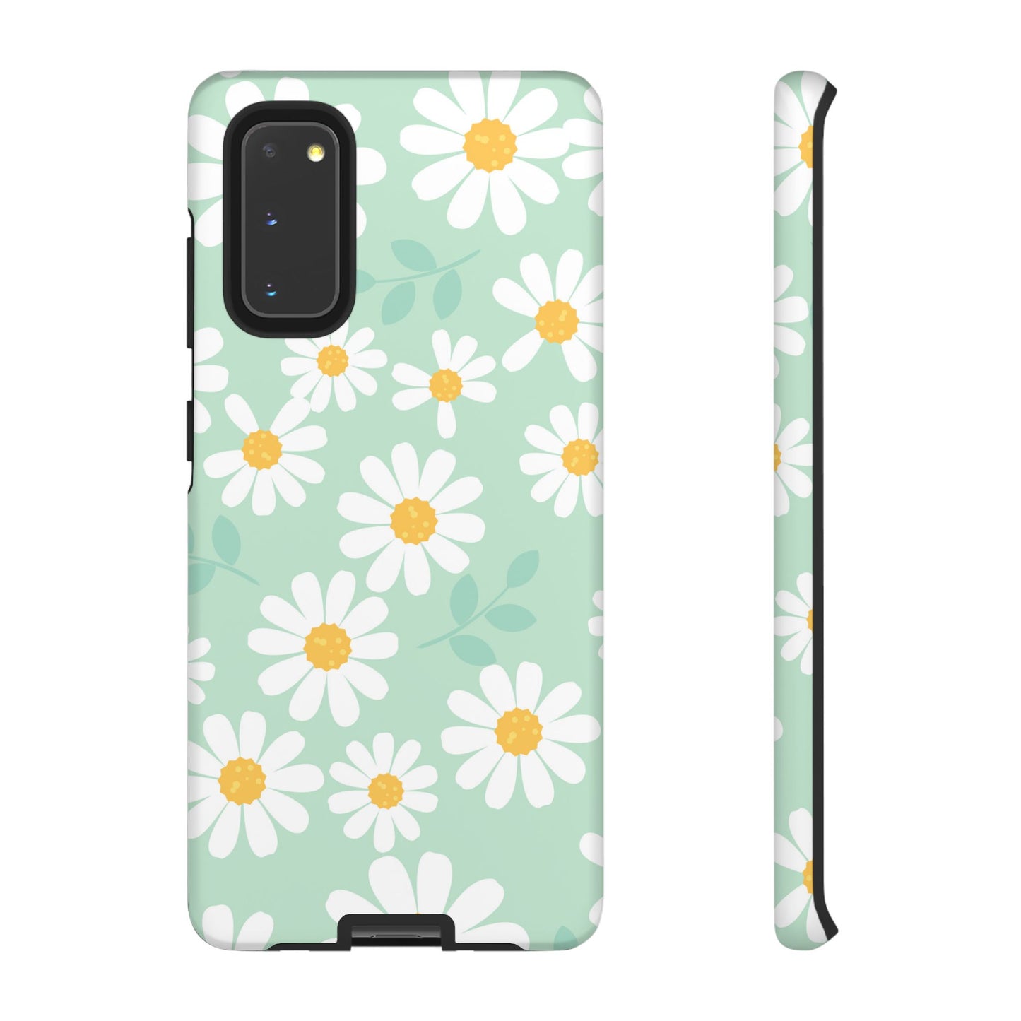 Charming Daisy Floral Tough Samsung Galaxy Case – Spring Pastel Design, Shockproof & Slim