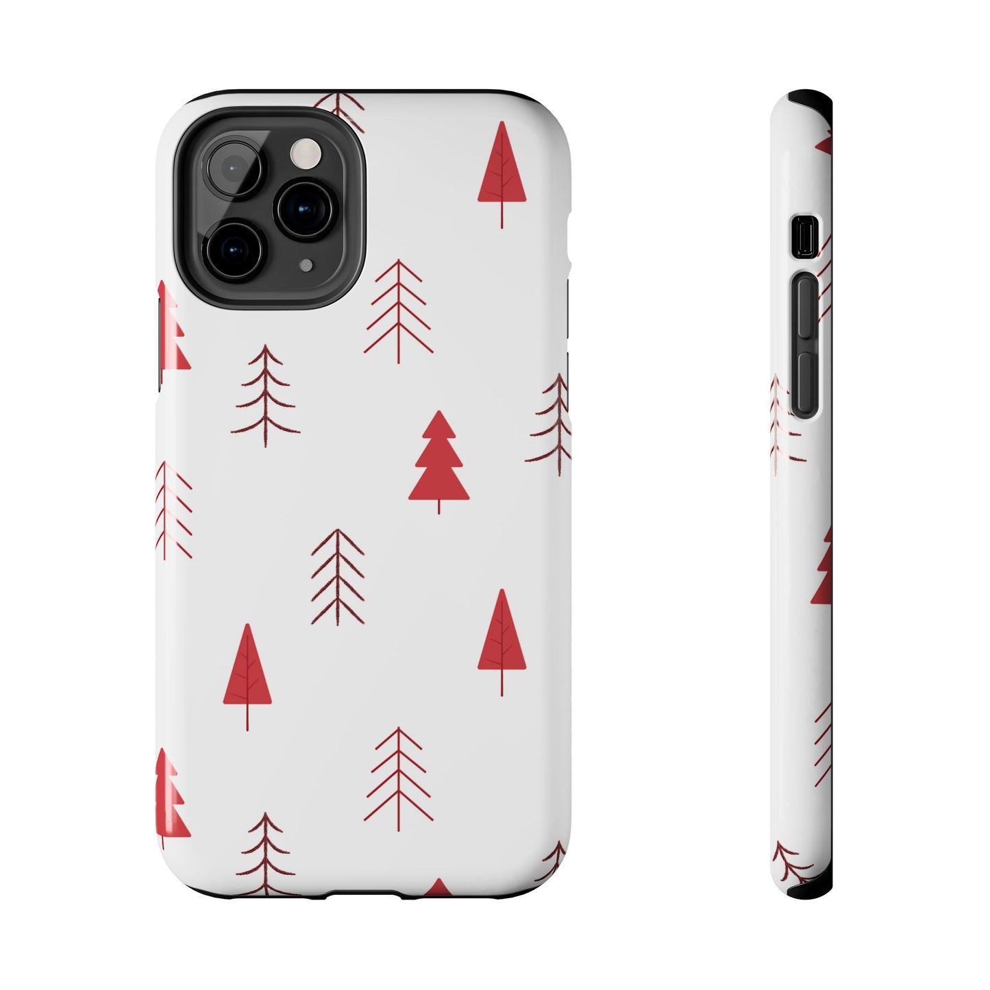 Scandi Red Pine Trees - iPhone Series Case