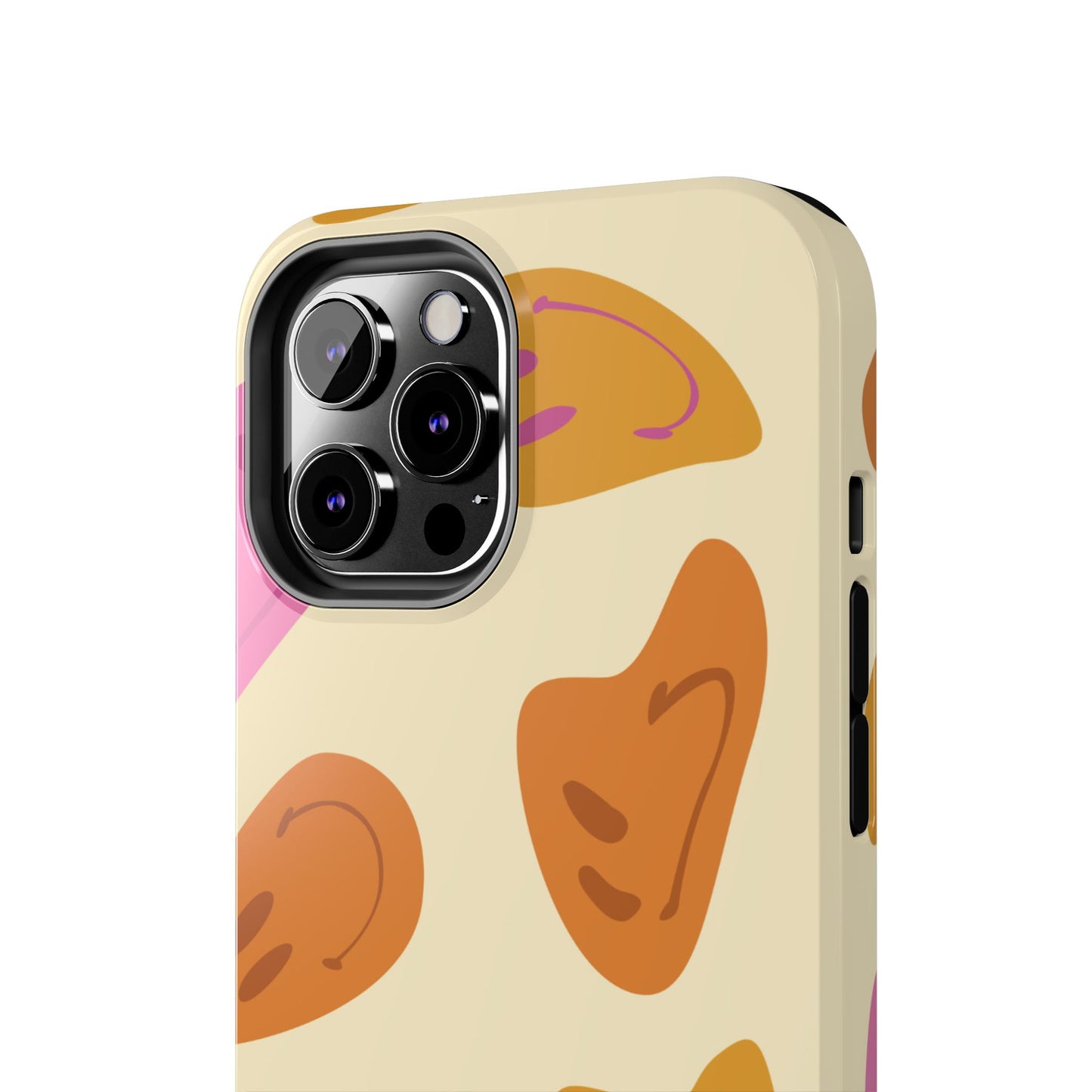 Retro Smiley Faces iPhone Case – Shockproof, Matte Finish, Dual-Layer Protection