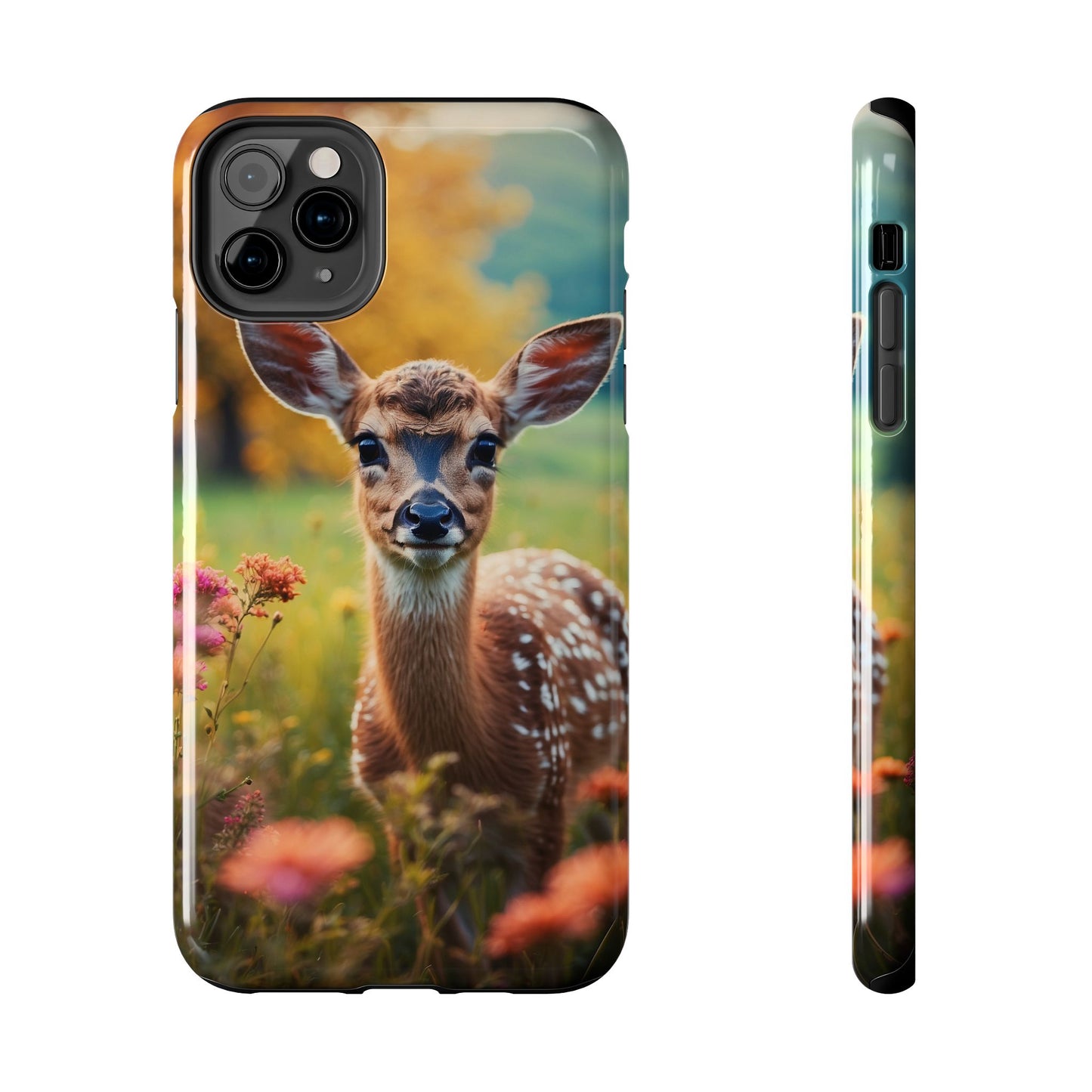 Golden Meadow Fawn iPhone Case