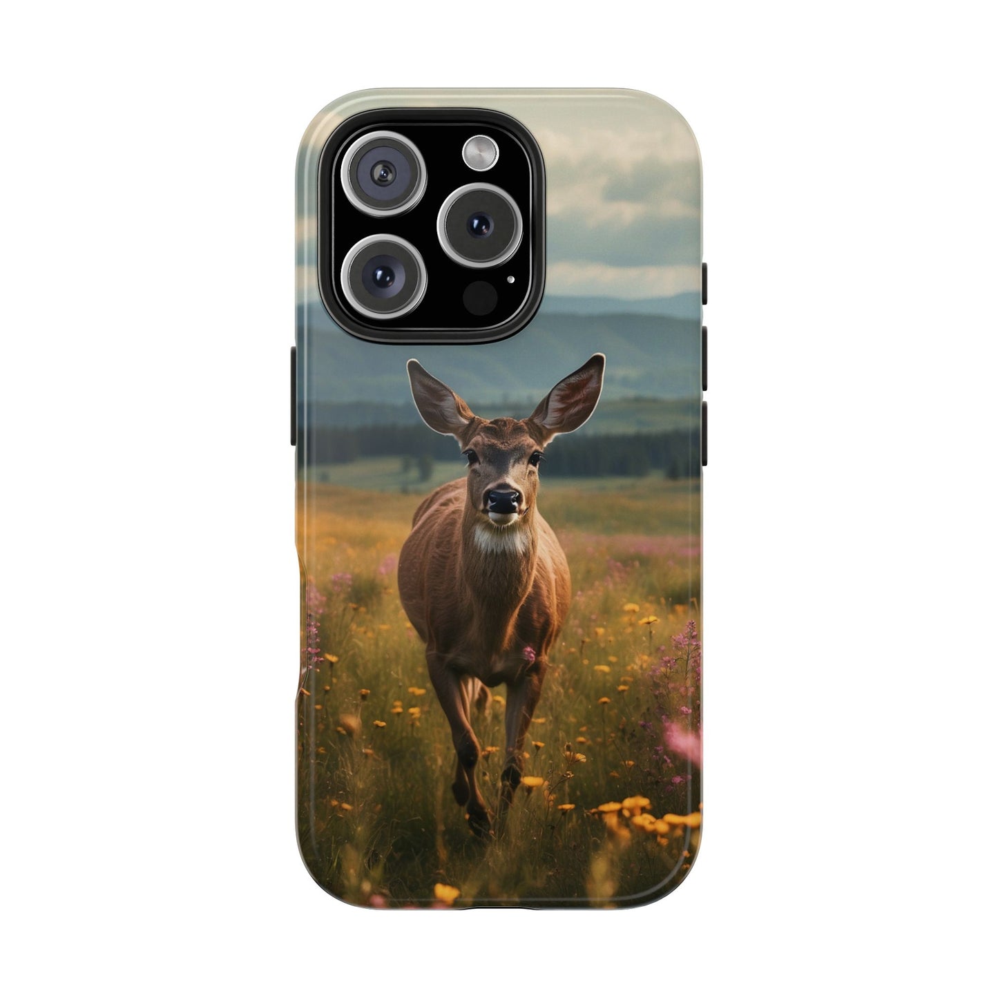 Rustic Meadow Deer – iPhone Case