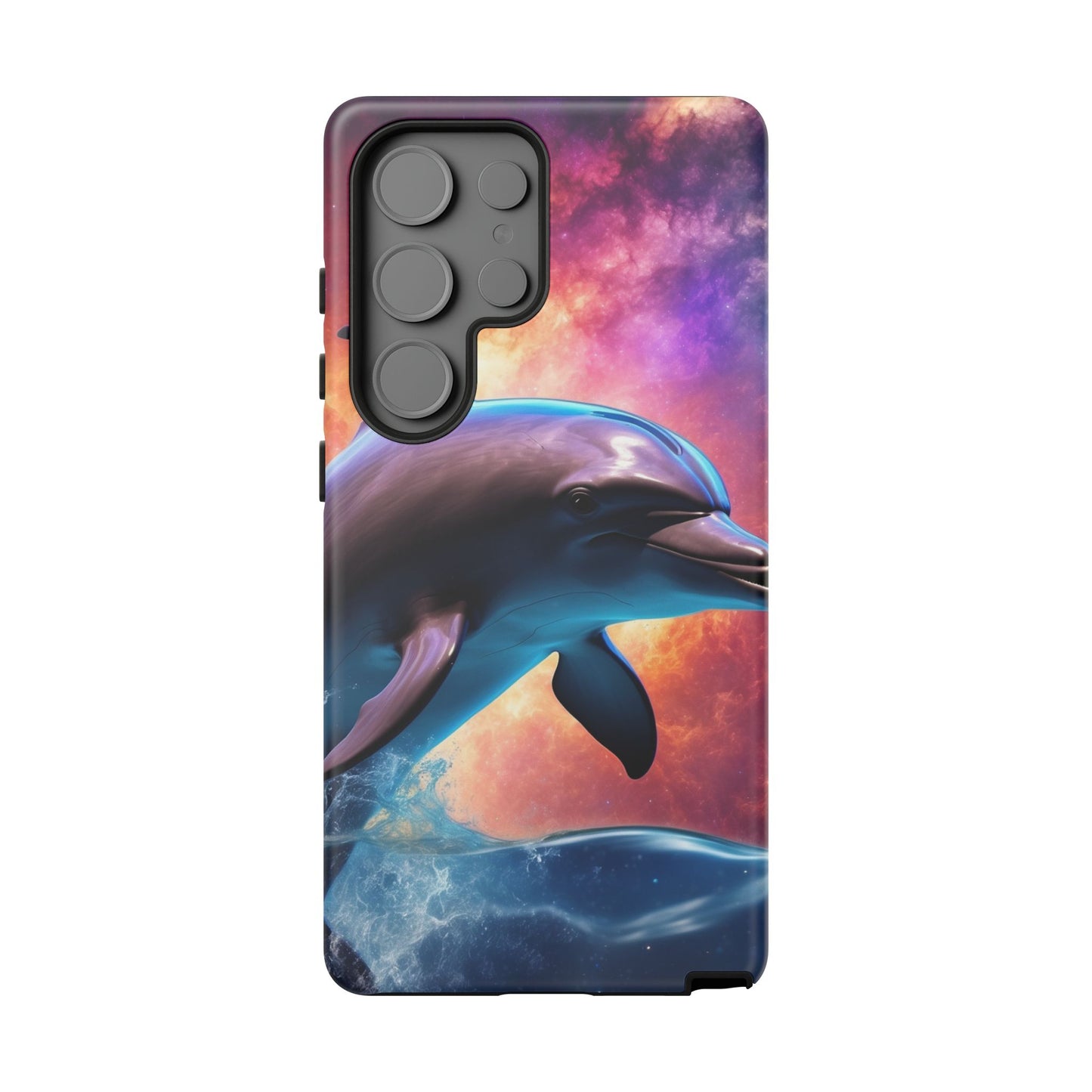 Cosmic Dolphin Galaxy Art - Samsung Galaxy Case