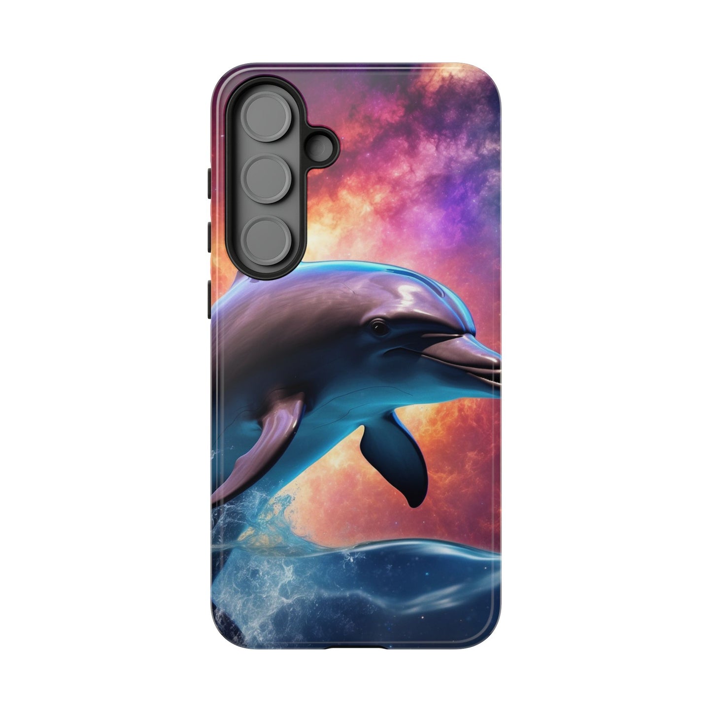 Cosmic Dolphin Galaxy Art - Samsung Galaxy Case