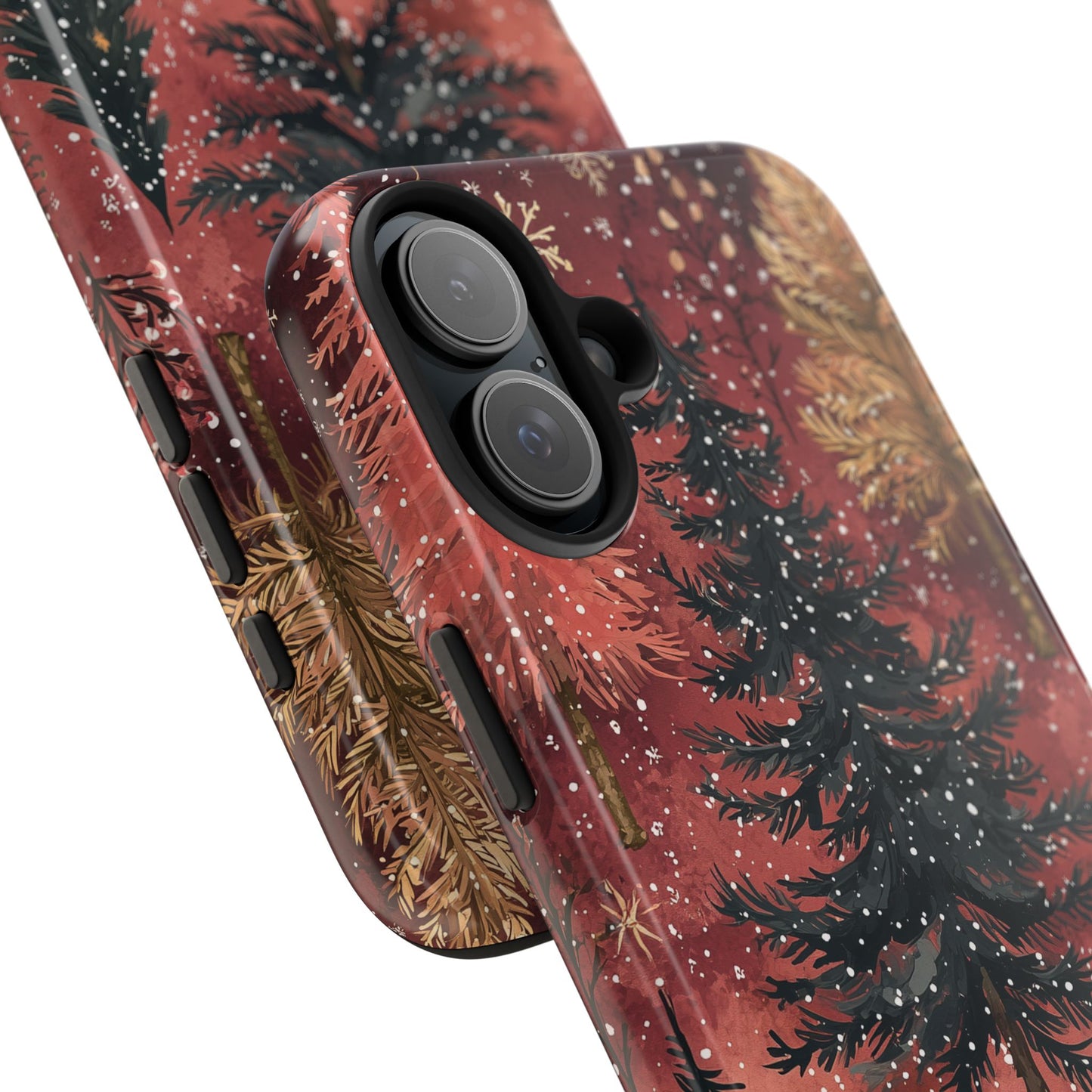 Rustic Red Winter Forest - iPhone Series Case