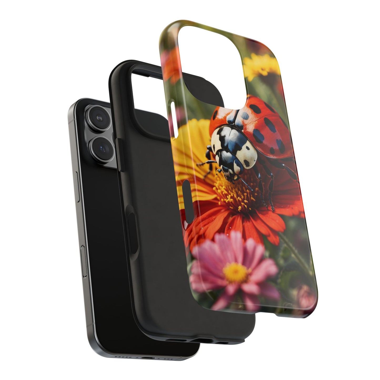 Ladybug on Orange Daisy - iPhone Series Case
