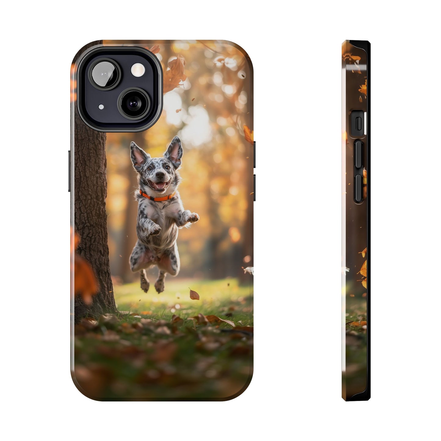 Energetic Blue Heeler Forest Pup Phone Case – Durable Outdoor-Inspired Design