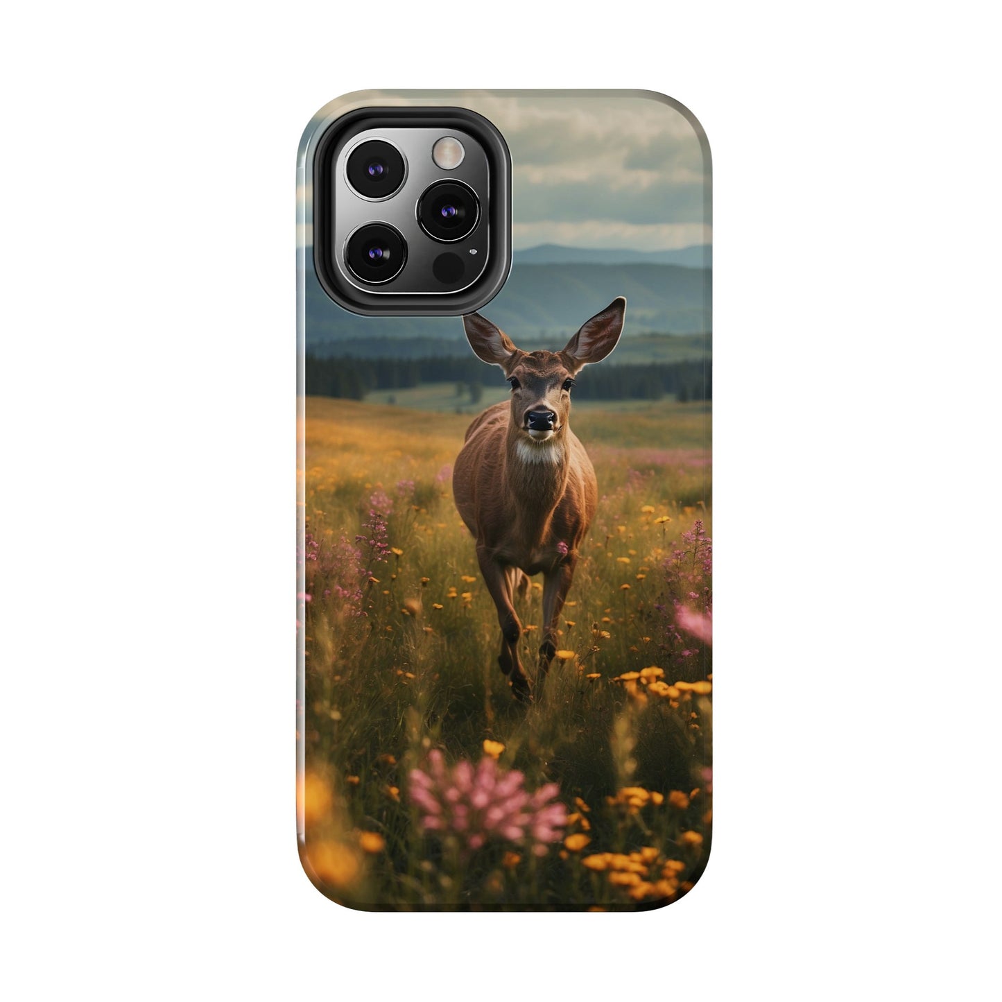 Rustic Meadow Deer – iPhone Case