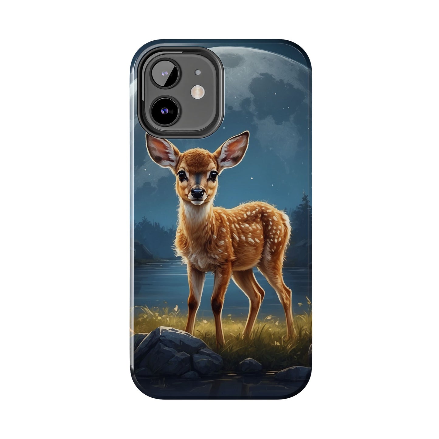 iPhone Case – Enchanted Fawn Under the Moonlit Sky
