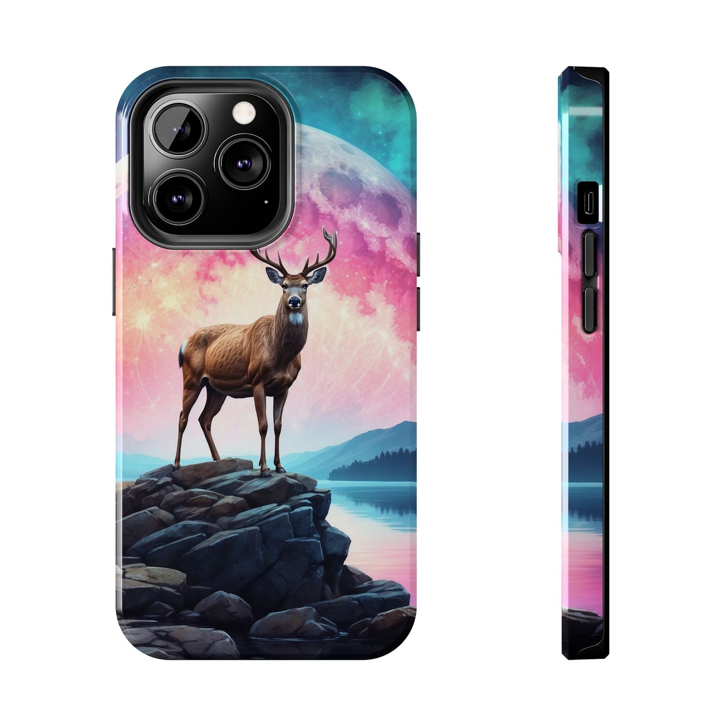 Stag in Moonlit Glow iPhone Case