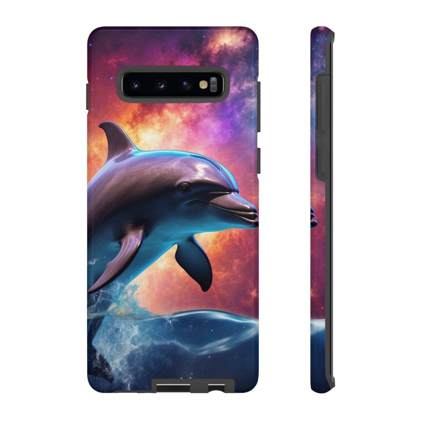 Cosmic Dolphin Galaxy Art - Samsung Galaxy Case