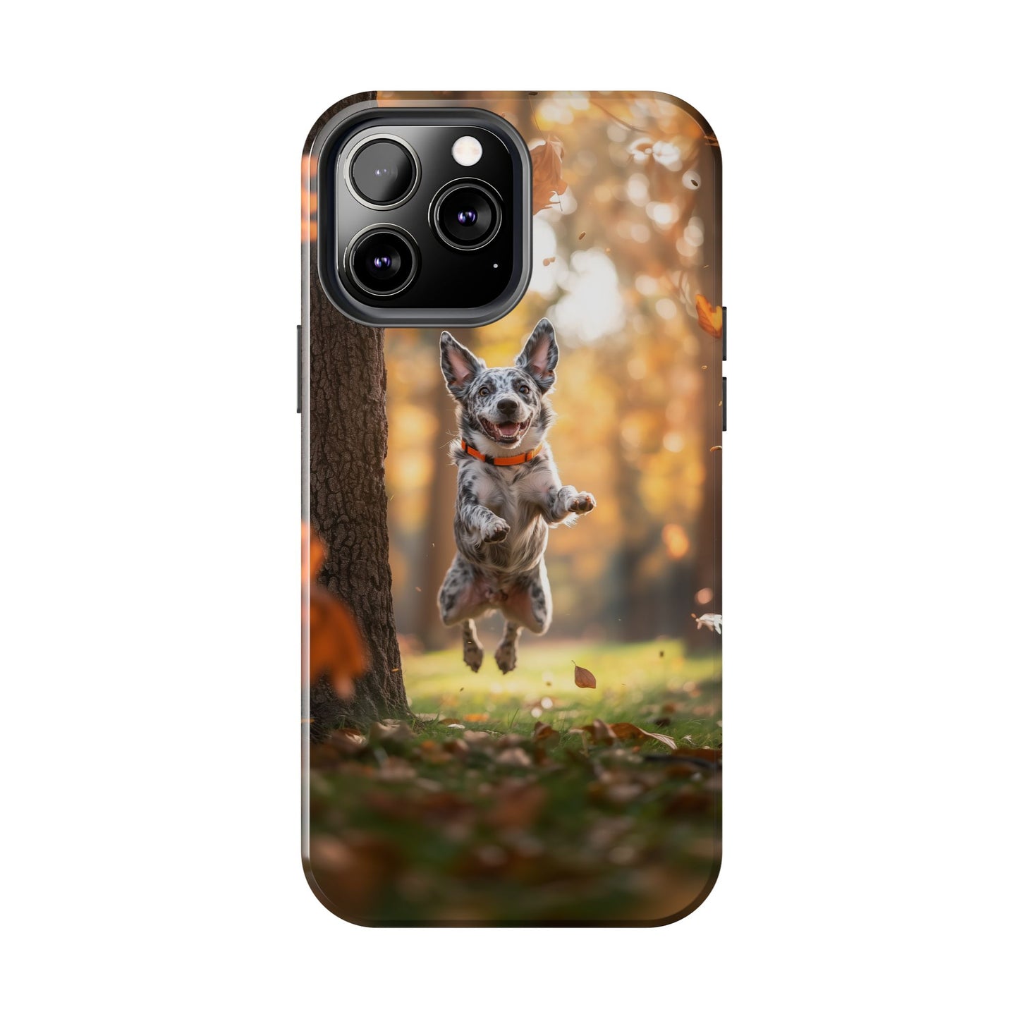 Energetic Blue Heeler Forest Pup Phone Case – Durable Outdoor-Inspired Design