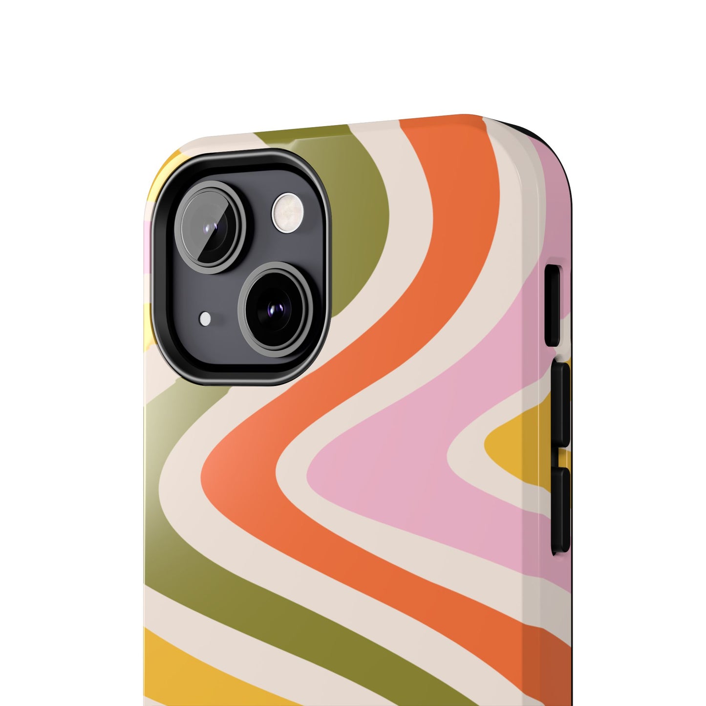 Retro Groove iPhone Case – 70s-Inspired Design with Dual-Layer Protection
