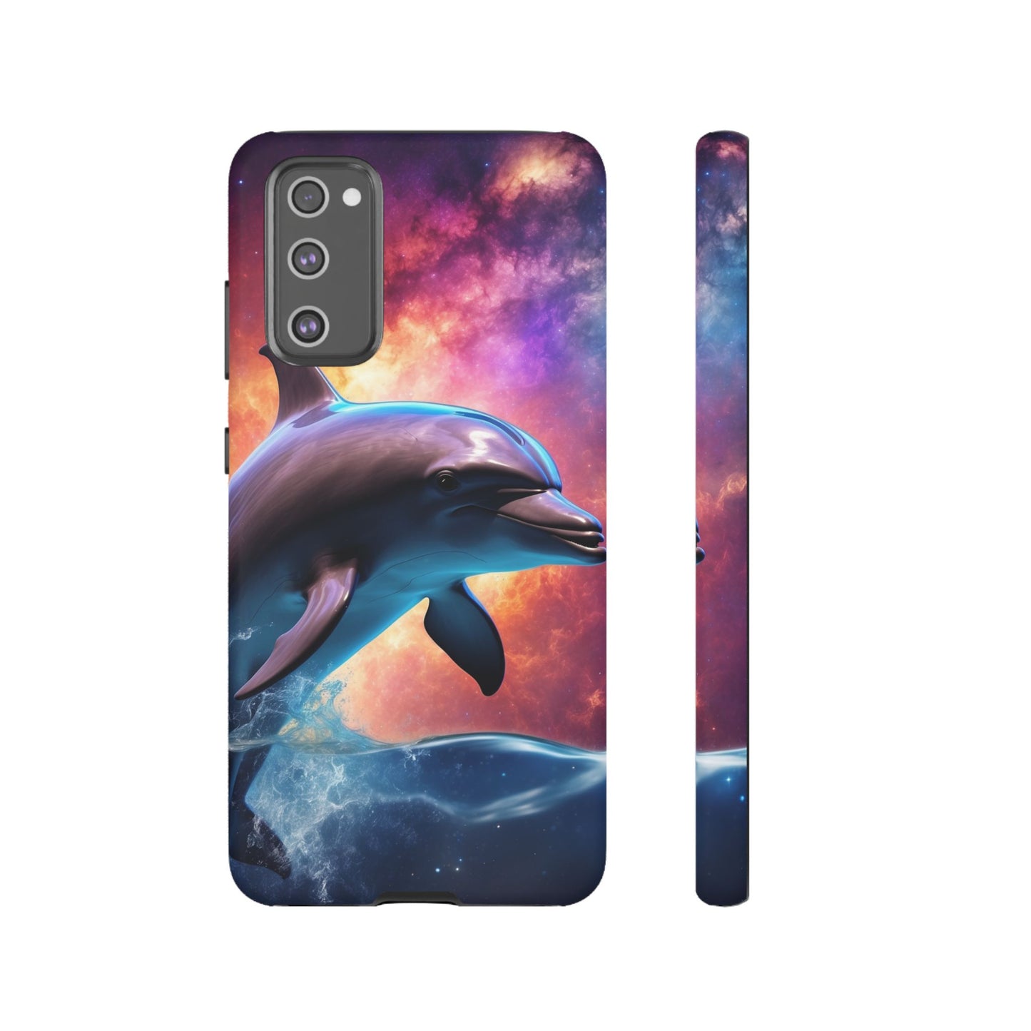 Cosmic Dolphin Galaxy Art - Samsung Galaxy Case