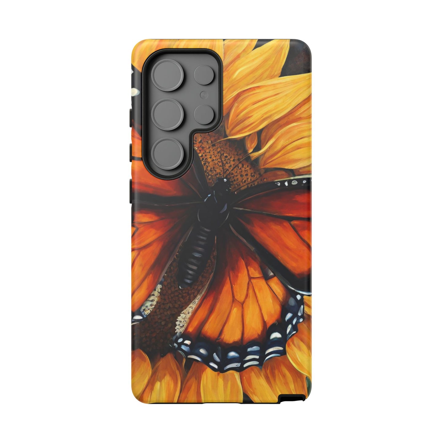 Monarch Butterfly & Sunflower Art – Samsung Galaxy Case