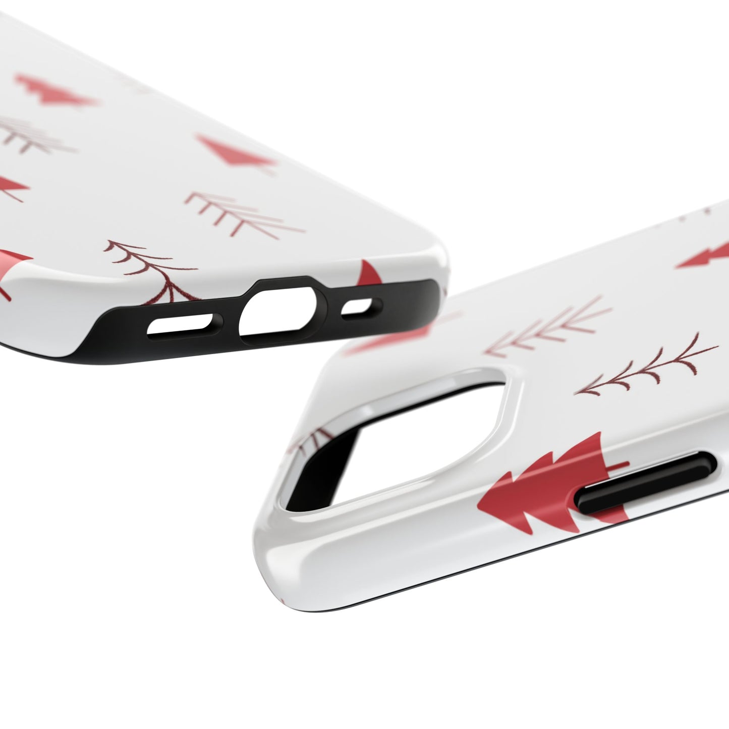 Scandi Red Pine Trees - iPhone Series Case