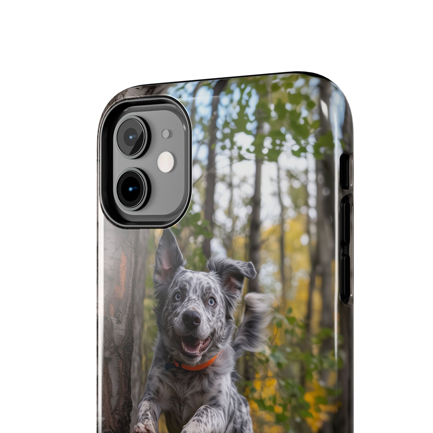 Happy Forest Dog iPhone Case – Nature-Inspired Protective Cover