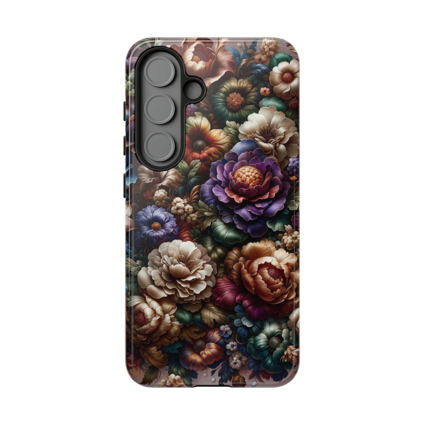 Floral Elegance For Samsung - Protective Dual-Layer Design with Vibrant Full-Wrap Print