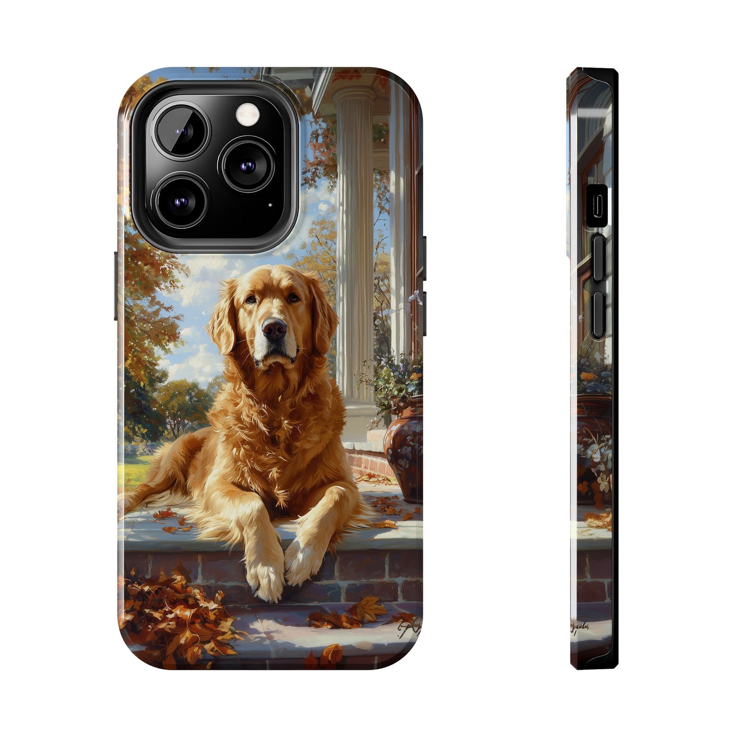 Golden Retriever Autumn Serenity - iPhone Series Case