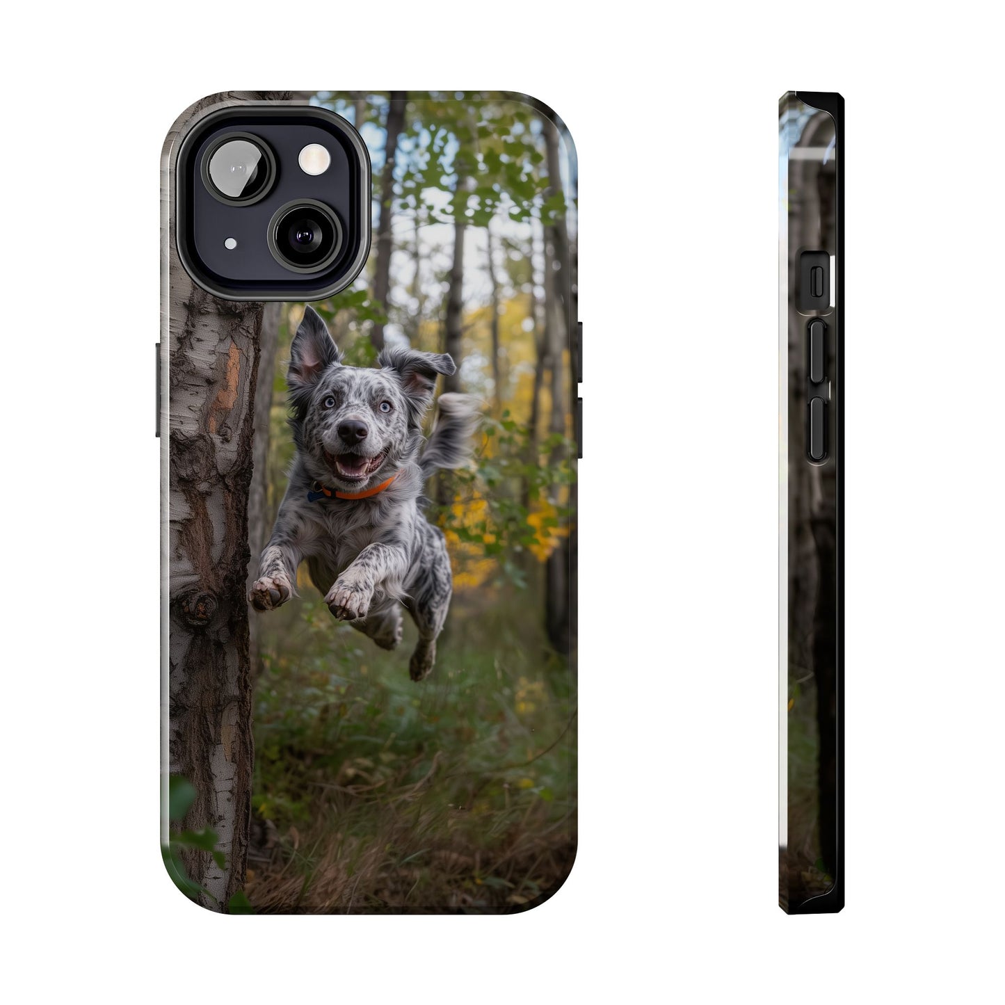 Happy Forest Dog iPhone Case – Nature-Inspired Protective Cover