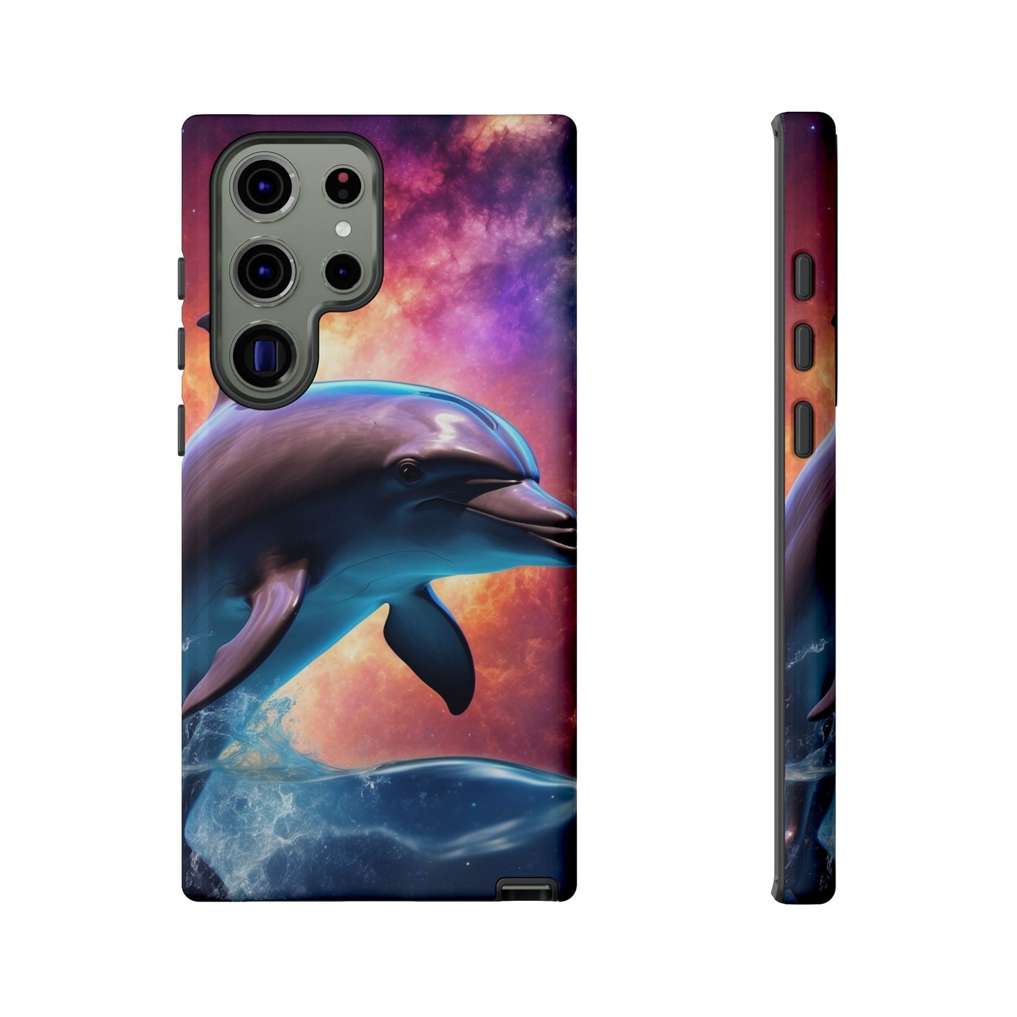 Cosmic Dolphin Galaxy Art - Samsung Galaxy Case