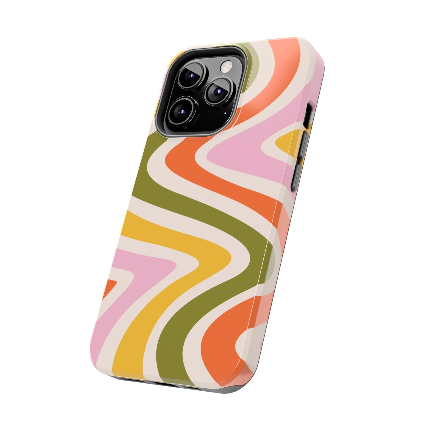 Retro Groove iPhone Case – 70s-Inspired Design with Dual-Layer Protection
