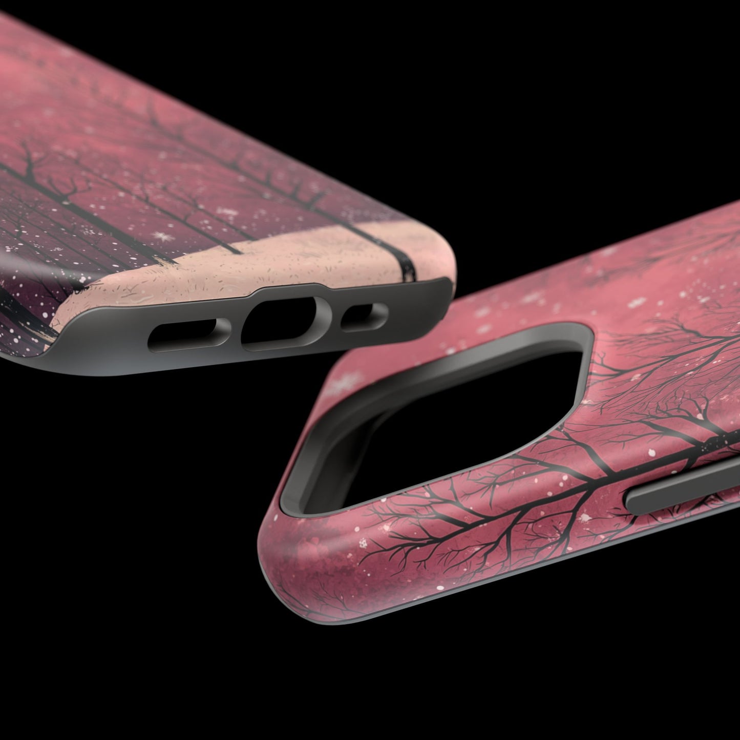 Pink Winter Twilight Forest - MagSafe iPhone Series Case