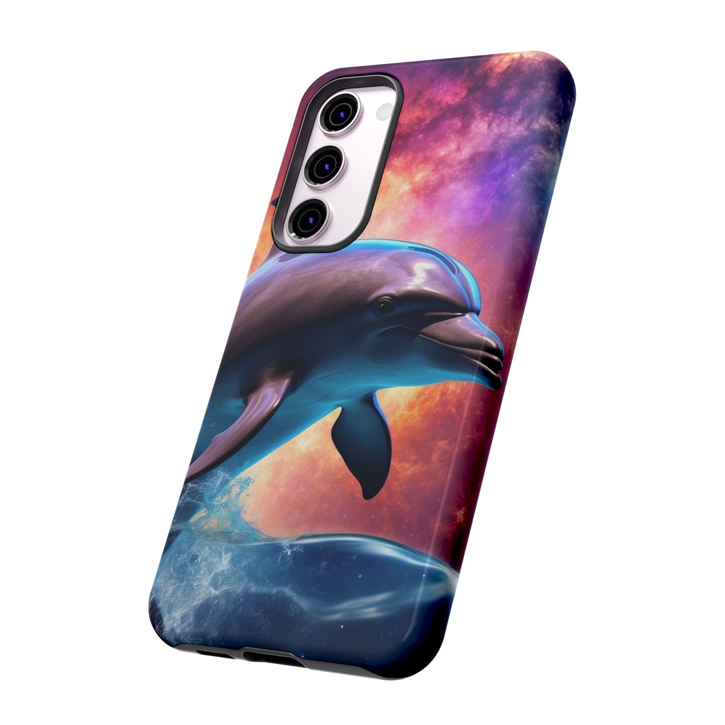 Cosmic Dolphin Galaxy Art - Samsung Galaxy Case