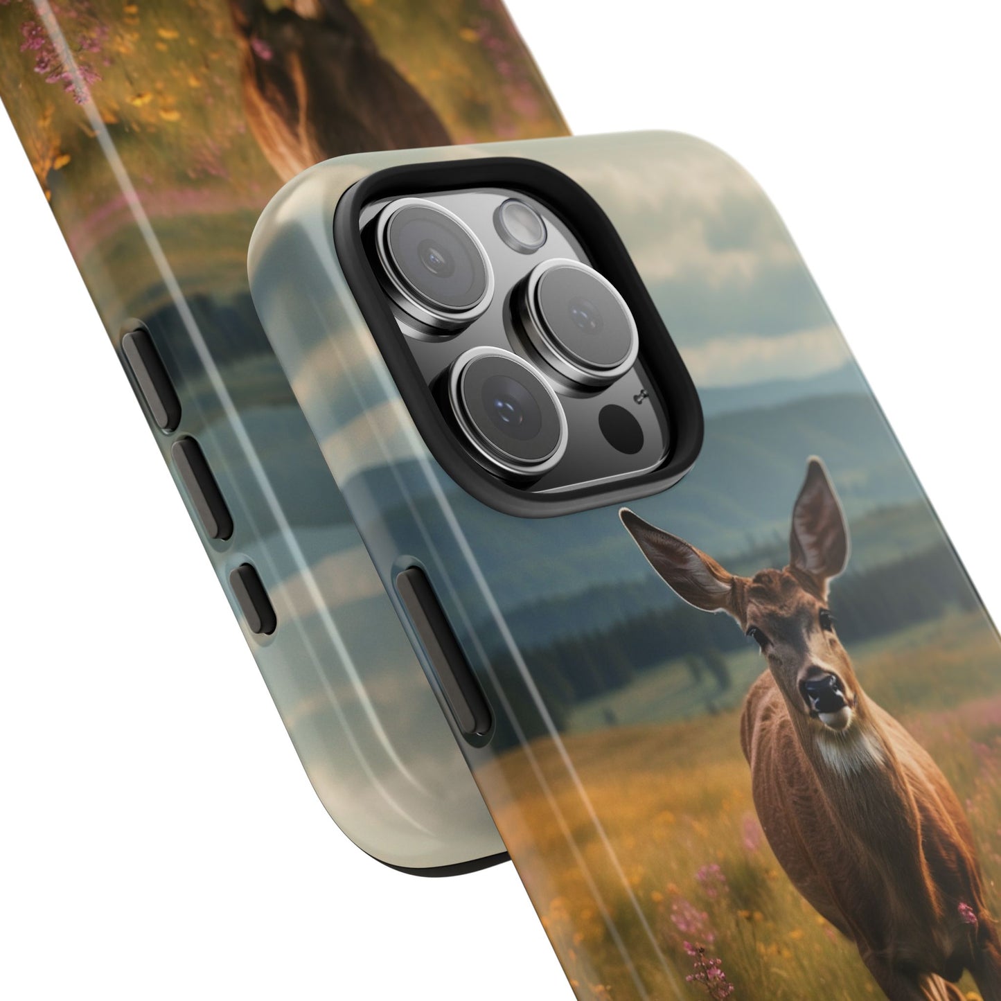 Rustic Meadow Deer – iPhone Case