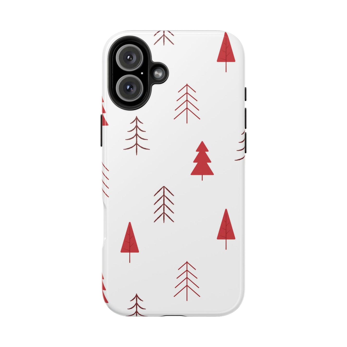 Scandi Red Pine Trees - iPhone Series Case