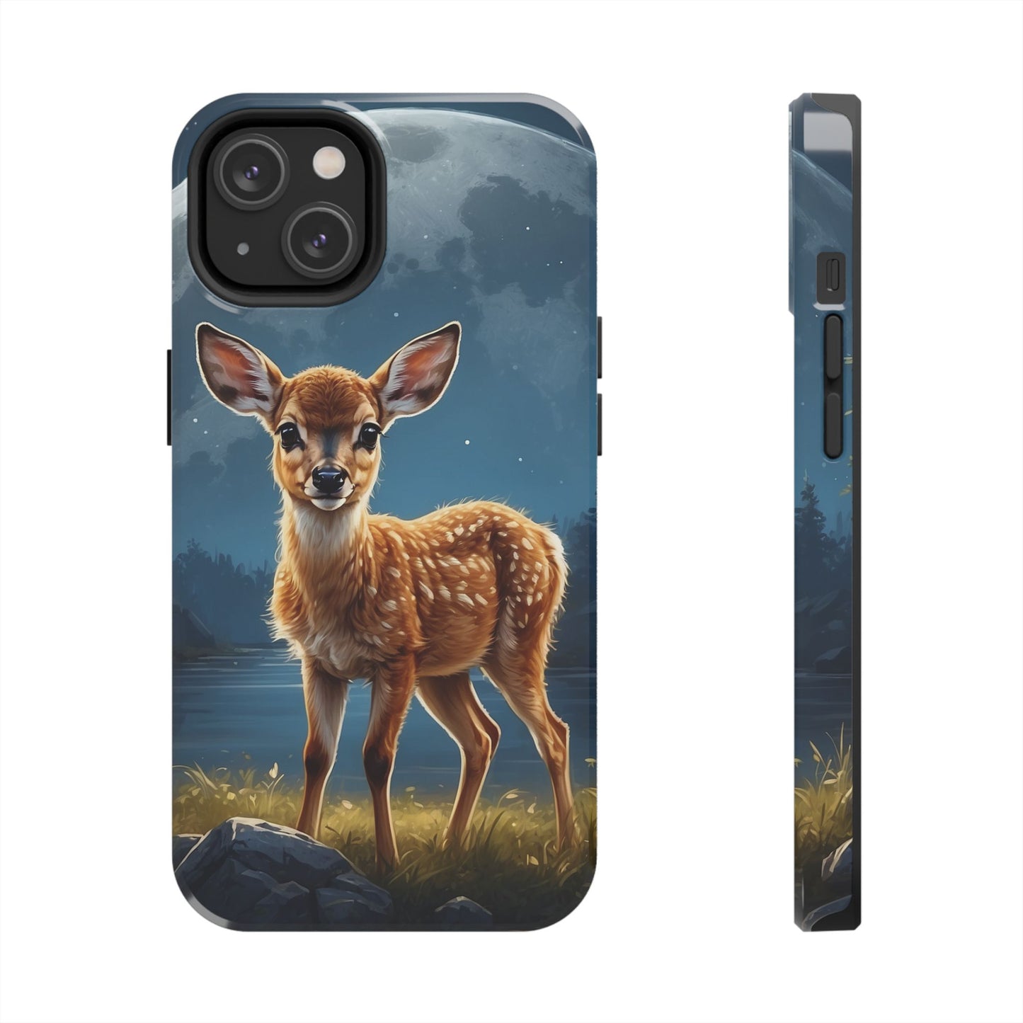 iPhone Case – Enchanted Fawn Under the Moonlit Sky
