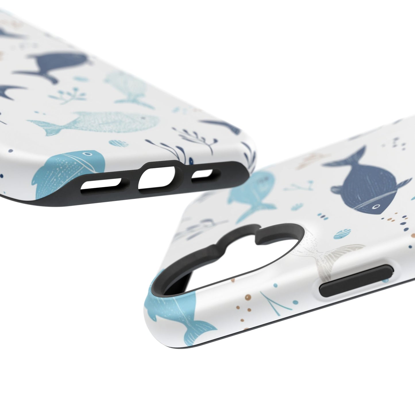 Oceanic Blue Fish Pattern - MagSafe iPhone Series Case
