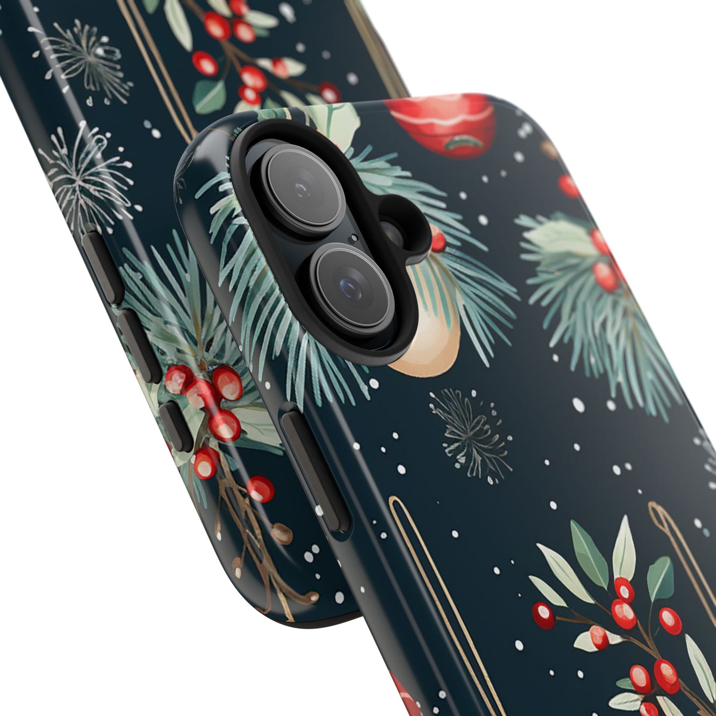 Elegant Christmas Ornaments and Pine - iPhone Series Case