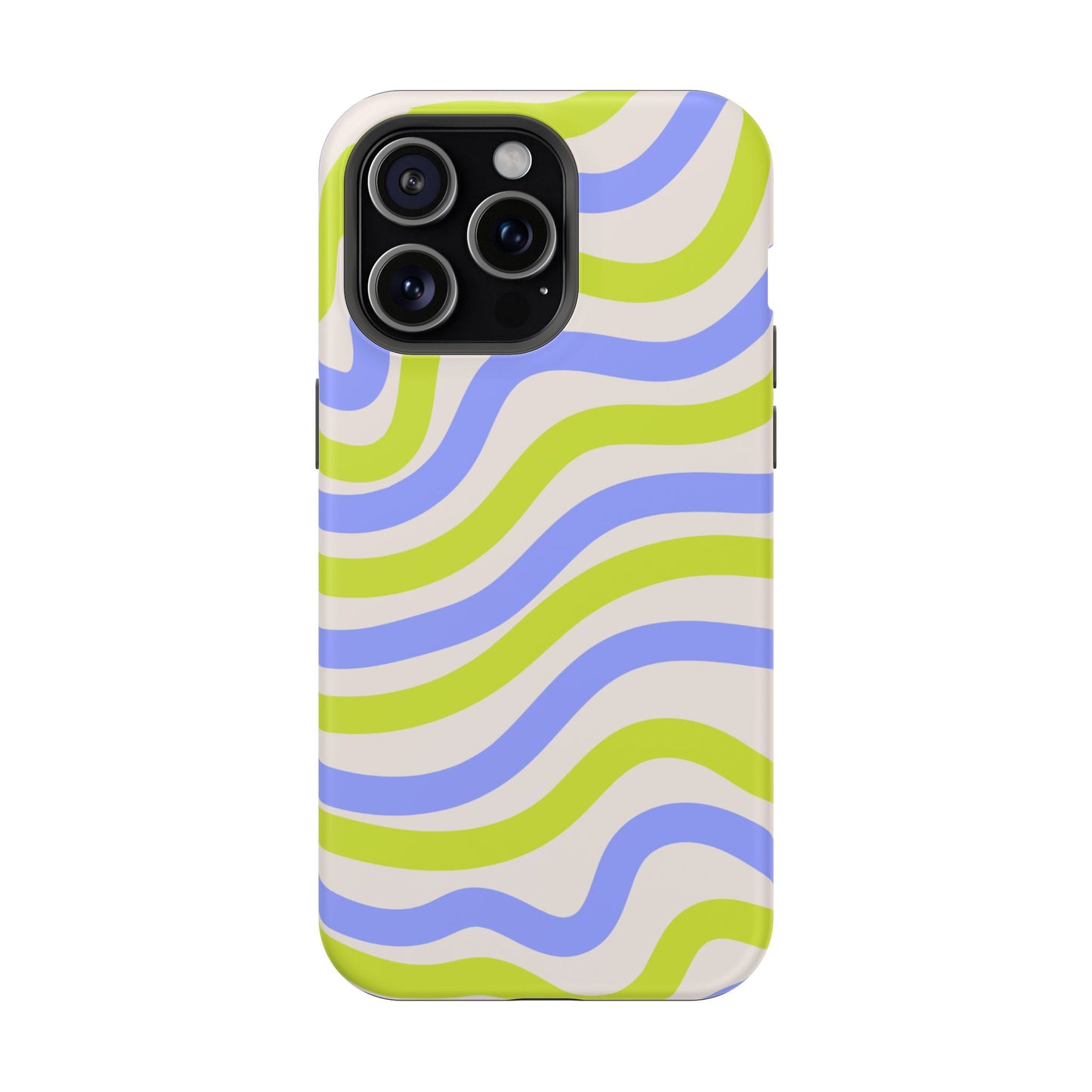 Neon Wave MagSafe iPhone Case – Bold Dual-Layer Protection with 70s-Inspired Vibe