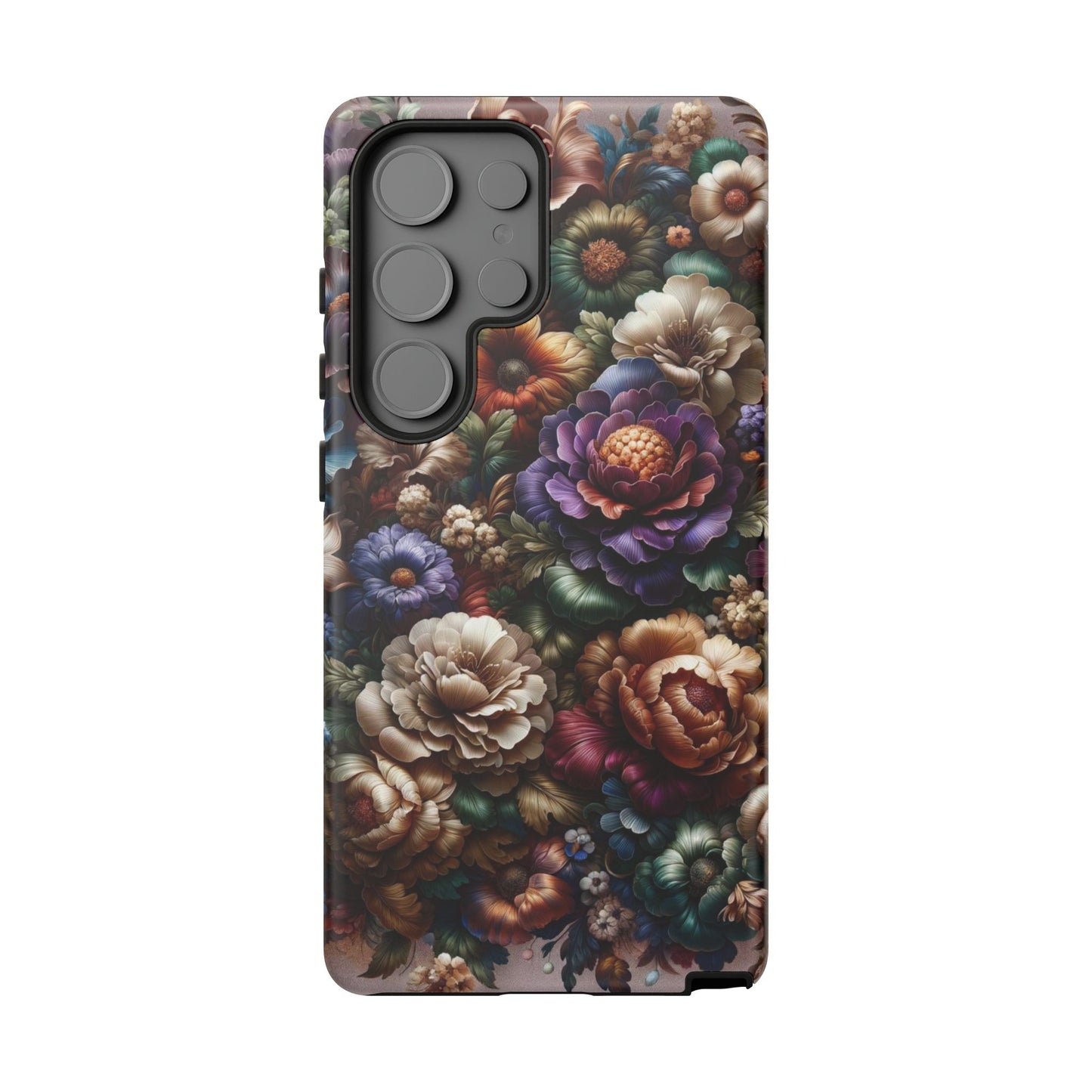 Floral Elegance For Samsung - Protective Dual-Layer Design with Vibrant Full-Wrap Print