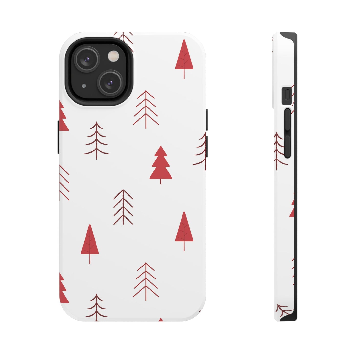 Scandi Red Pine Trees - iPhone Series Case