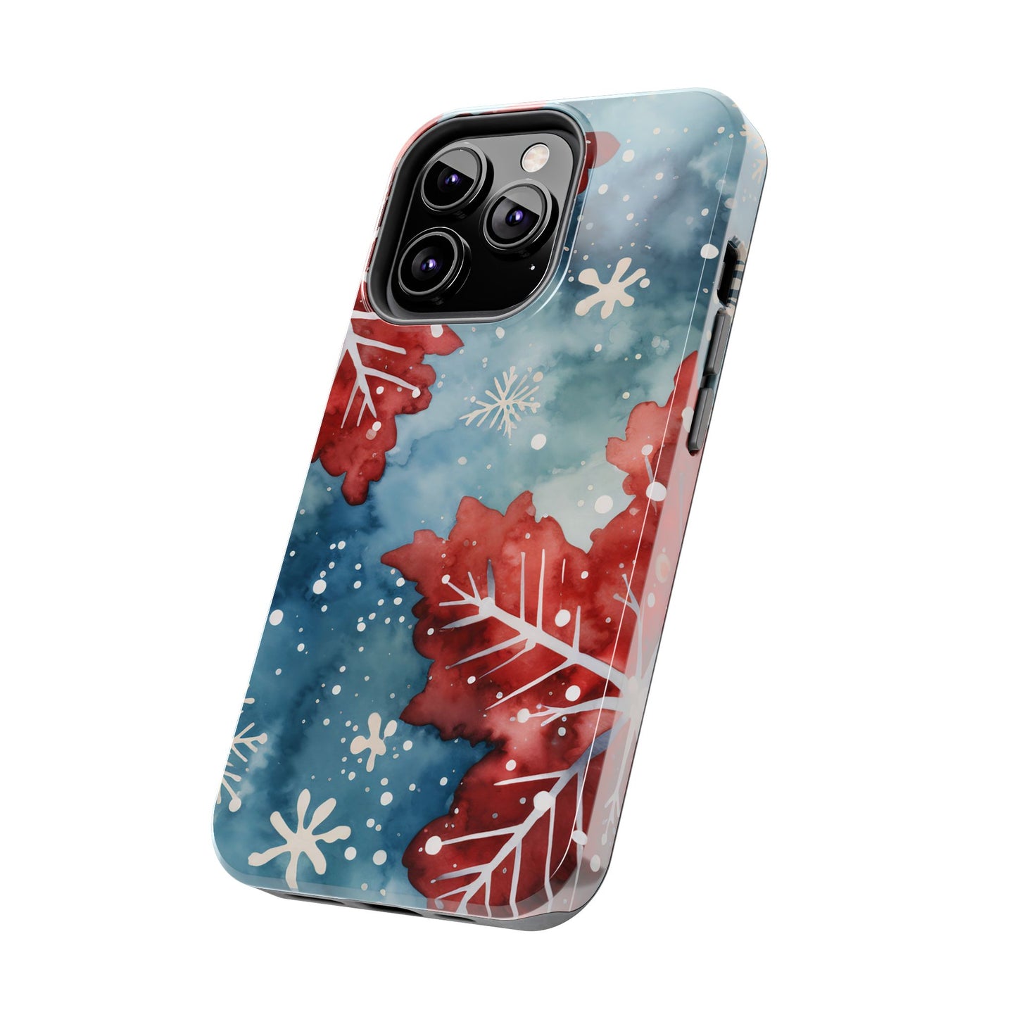 Crimson Snowflake Charm – iPhone Case Details: