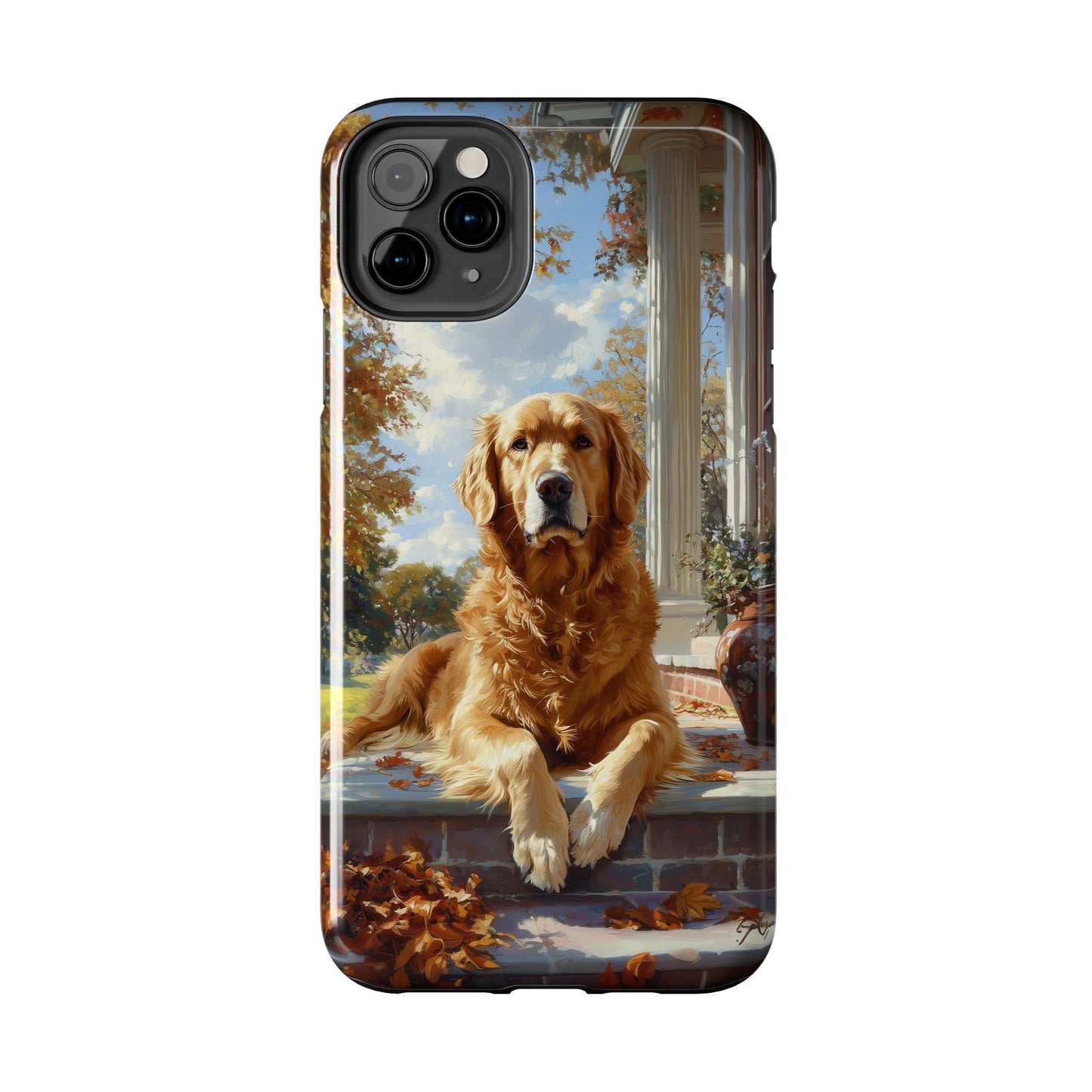 Golden Retriever Autumn Serenity - iPhone Series Case
