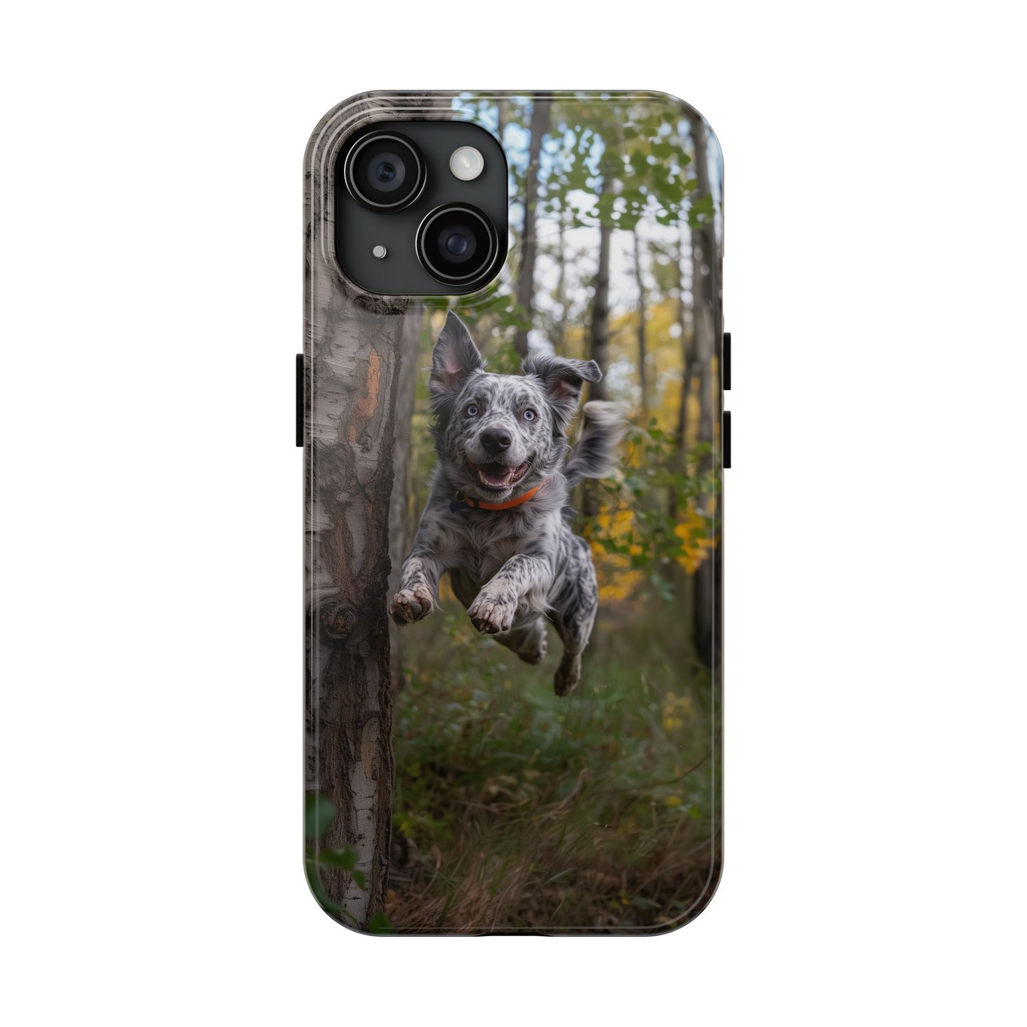 Happy Forest Dog iPhone Case – Nature-Inspired Protective Cover