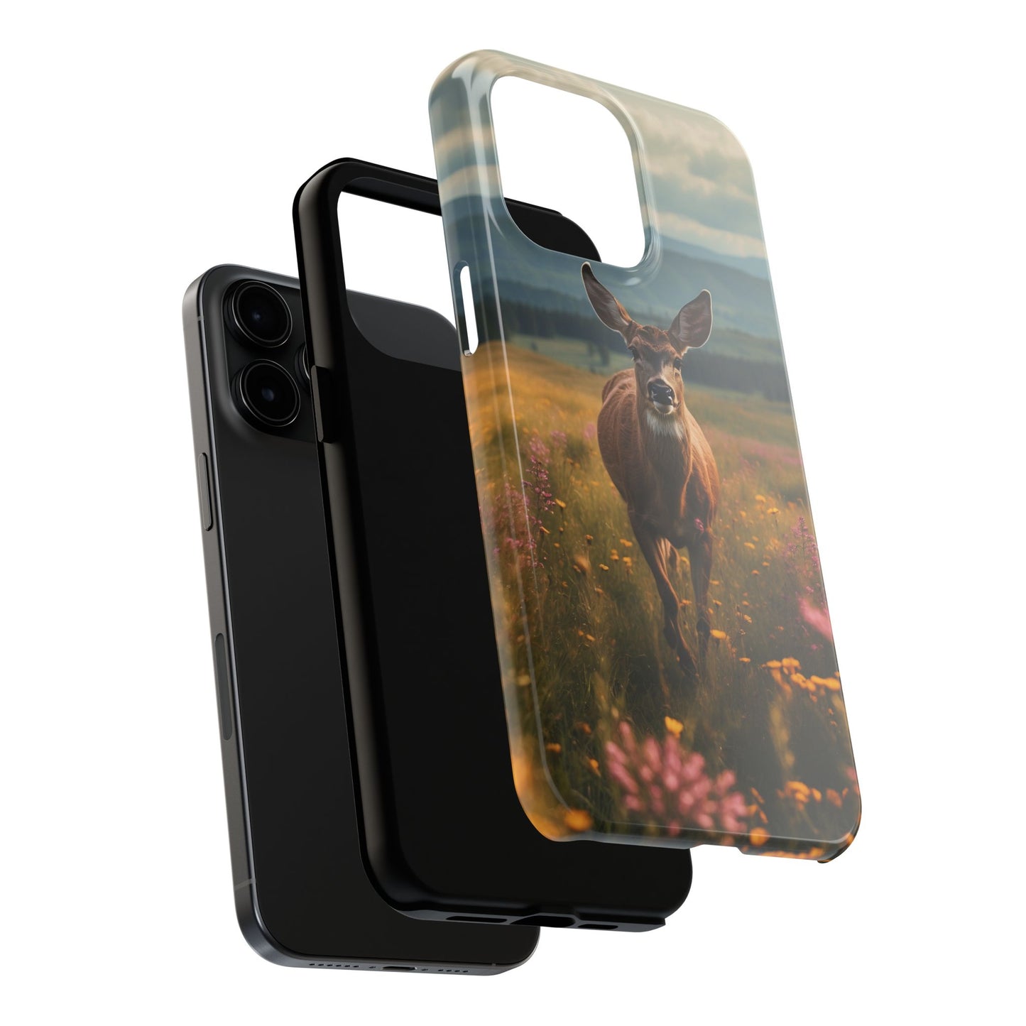 Rustic Meadow Deer – iPhone Case