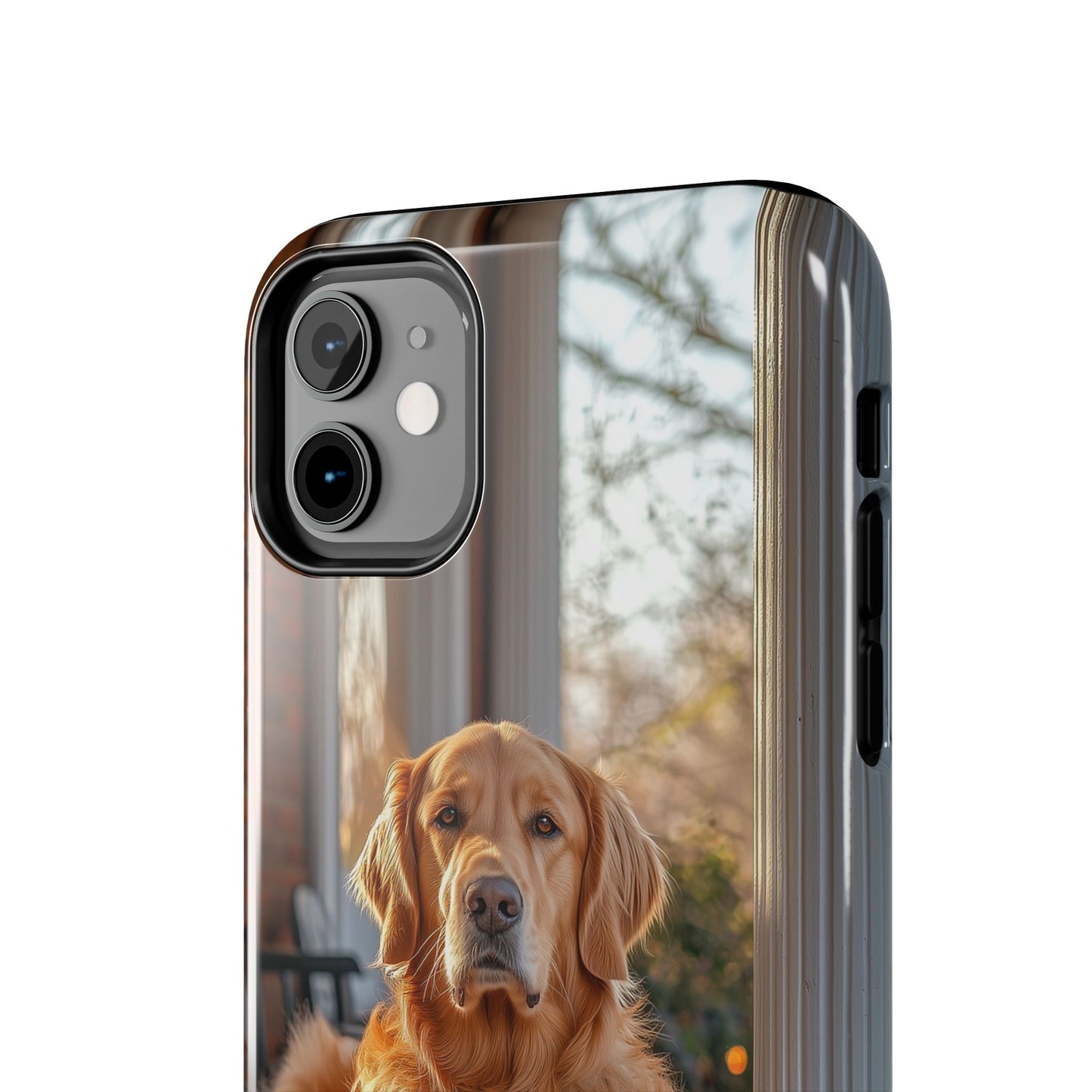 Golden Retriever on Porch - iPhone Series Case